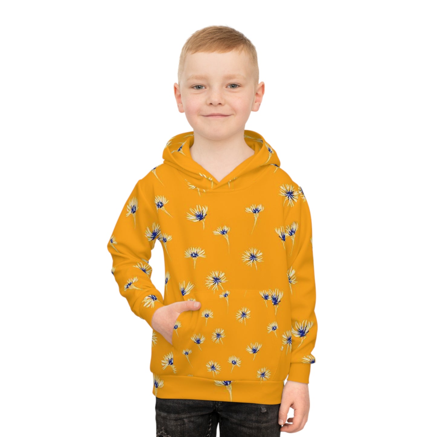 Bright Floral Children’s Hoodie - Cozy Spring Apparel, Cute Gift for Kids, Kid’s Fashion, Everyday Wear, Outdoor Play