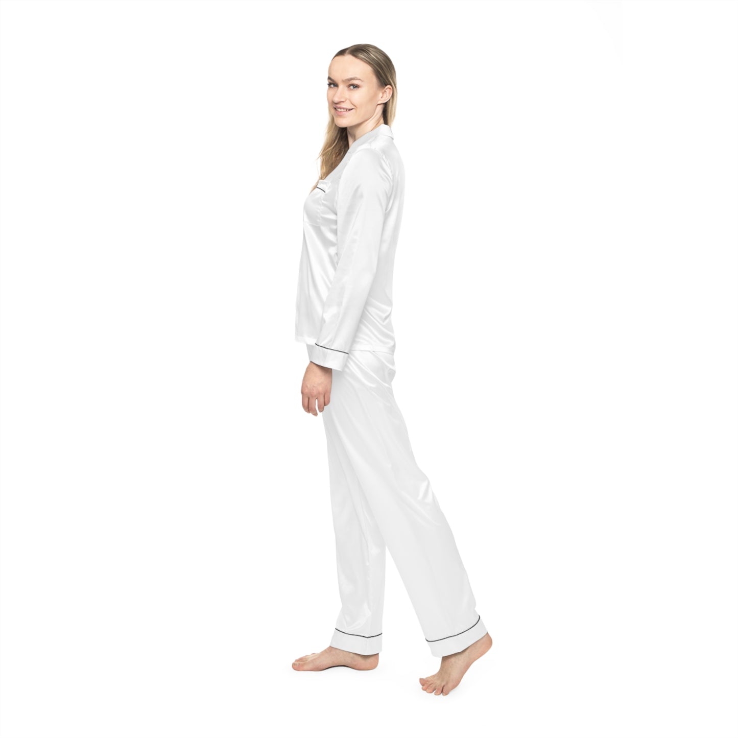 Cozy Women's Plaid Satin Pajamas, Loungewear Set, Gift for Her, Sleepwear, Holiday PJs, Relaxation Outfit, Perfect for Cozy Nights