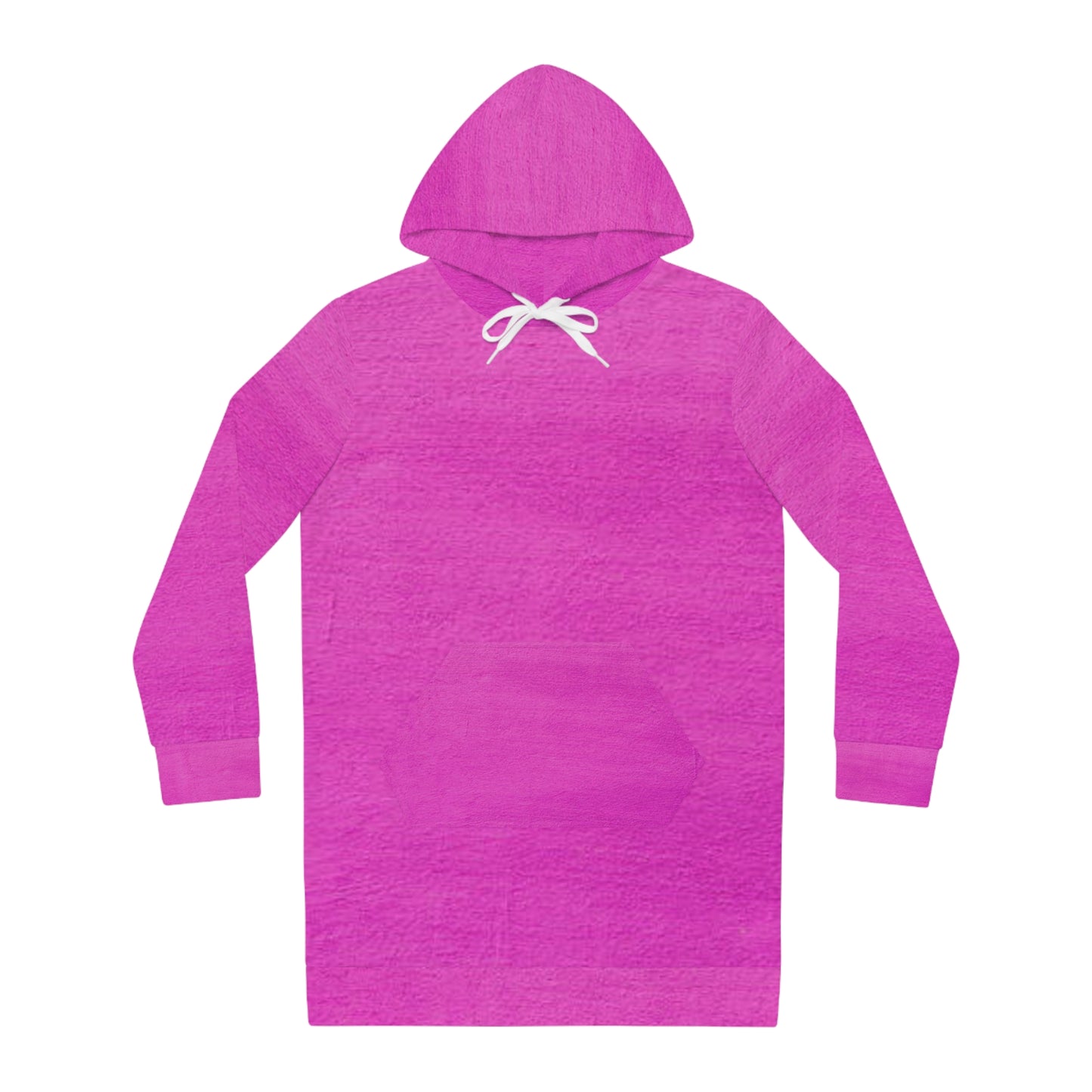 Women's all-over print hoodie dress: comfy, stylish, and versatile. Relaxed fit, cozy feel, and unique print for a standout, trendy look.