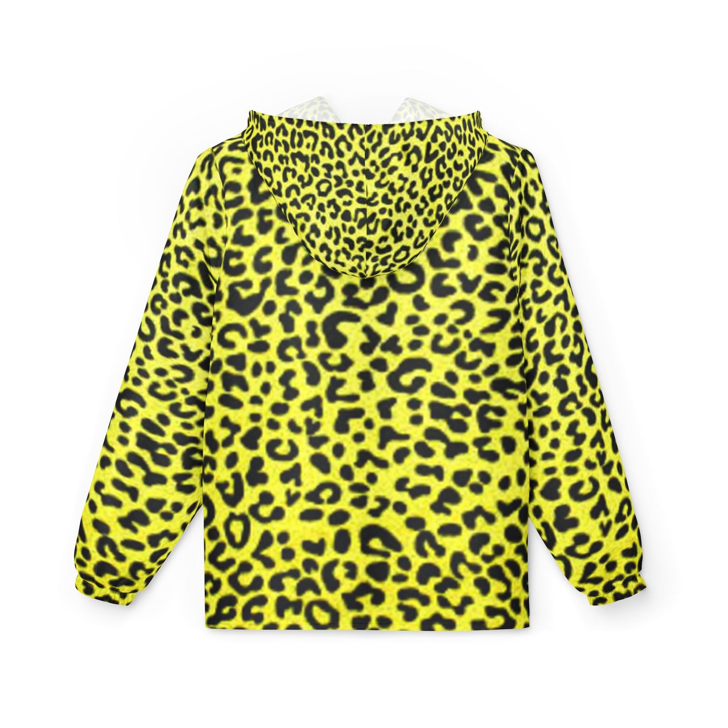Bold Leopard Print Windbreaker Jacket, Outdoor Fashion, Streetwear, Rain Jacket, Festival Wear, Vibrant Sports Jacket
