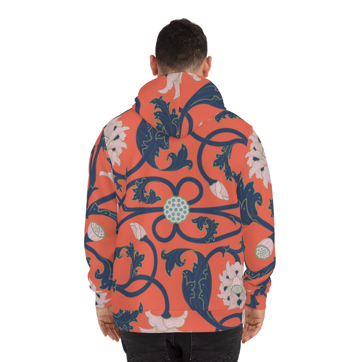 Chic Floral Hoodie, Boho Sweatshirt Unisex, Trendy Layering Piece, Cozy Fashion, Stylish Comfort Wear