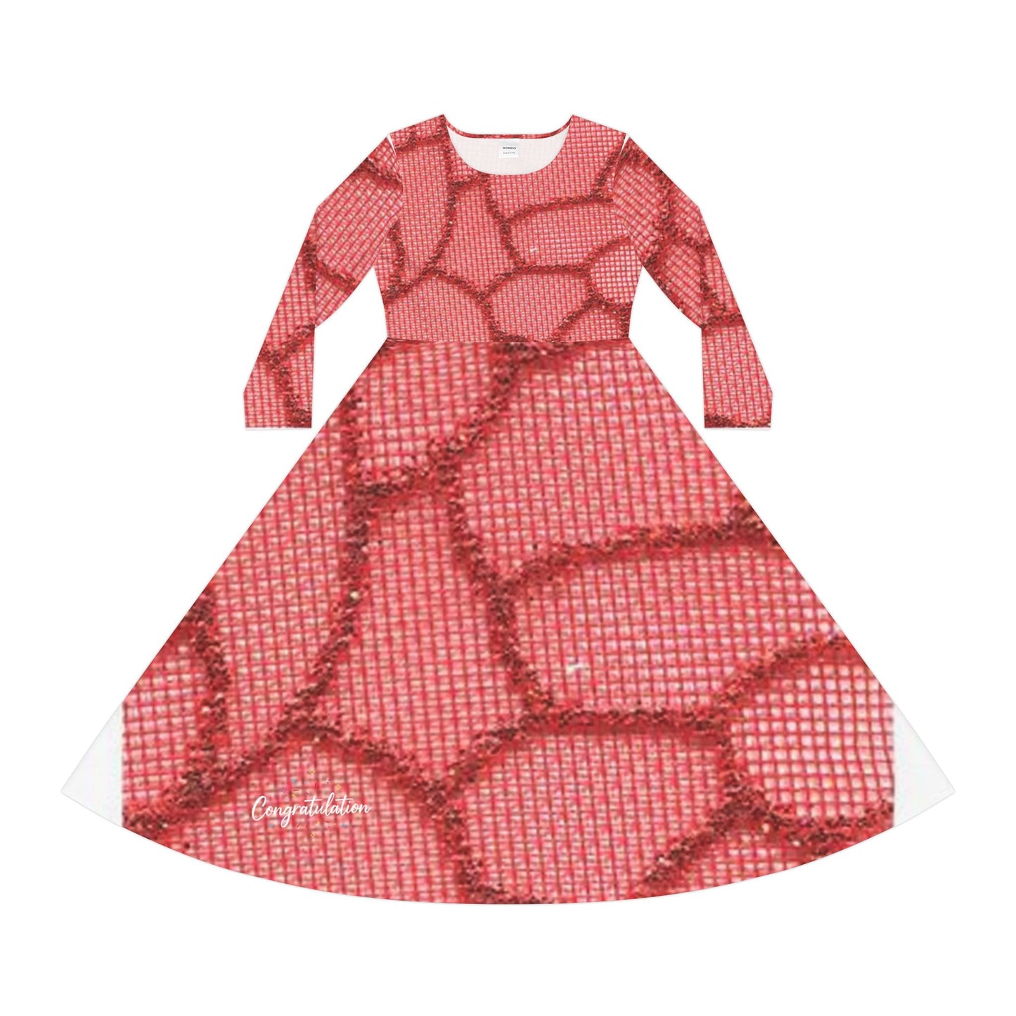 Elegant Long Sleeve Dance Dress, Flowy Party Dress, Dancewear for Women, Perfect for Recitals, Special Events, Birthdays, Celebrations