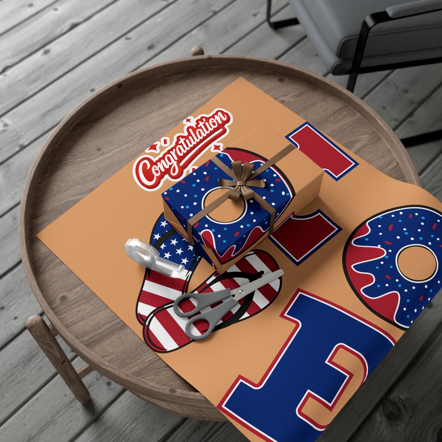 Patriotic Love Gift Wrap