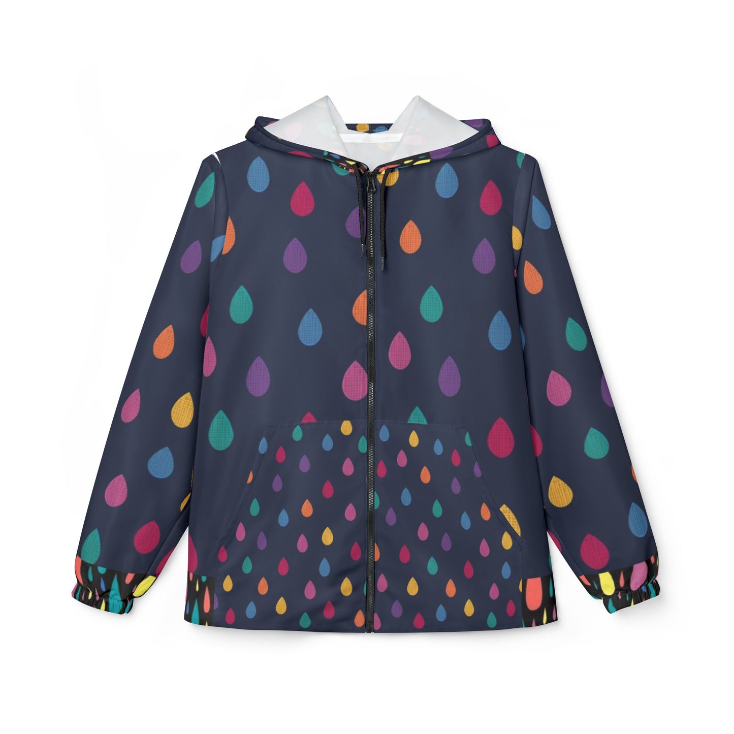 Colorful Windbreaker Jacket - Fun Rain Gear, Outdoor Jacket, Celebration Wear, Lightweight Coat, Gift for Music Festivals