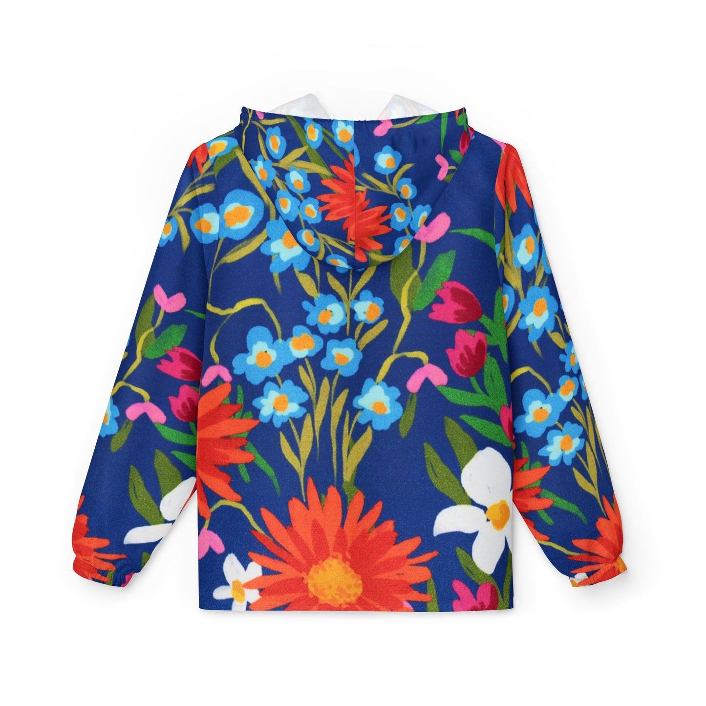 Floral Print Windbreaker Jacket, Stylish Waterproof Jacket, Summer Layer, Outdoor Gear, Gift for Her, Festival Fashion, Travel Essential