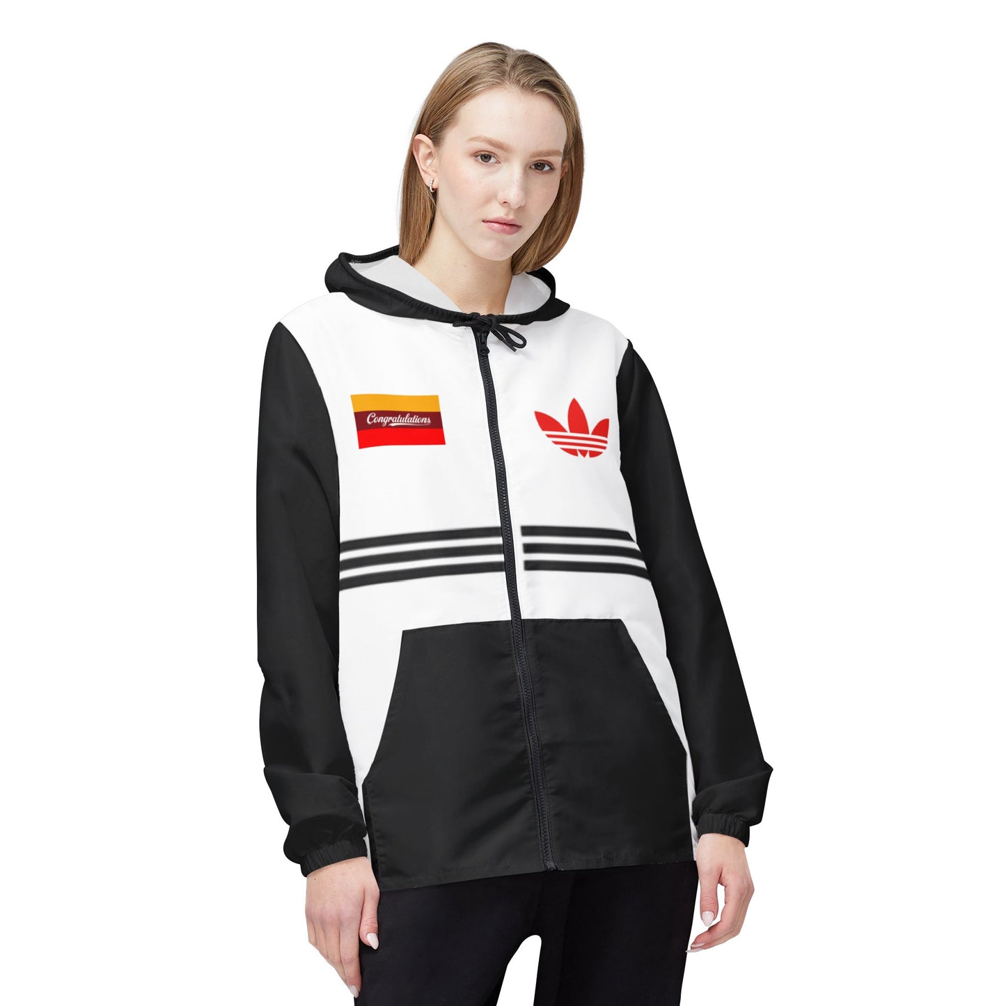 Stylish Windbreaker Jacket with Unique Patterns - Perfect for Outdoor Adventures, Casual Wear, Sports Events, and Gift Ideas