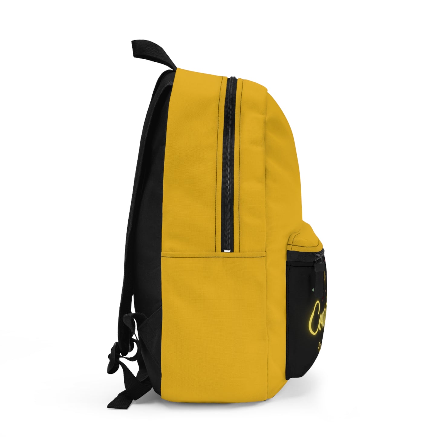 Congratulations Backpack, Gift for Graduates, School Backpack, Unique Travel Bag, Bright Yellow Daypack