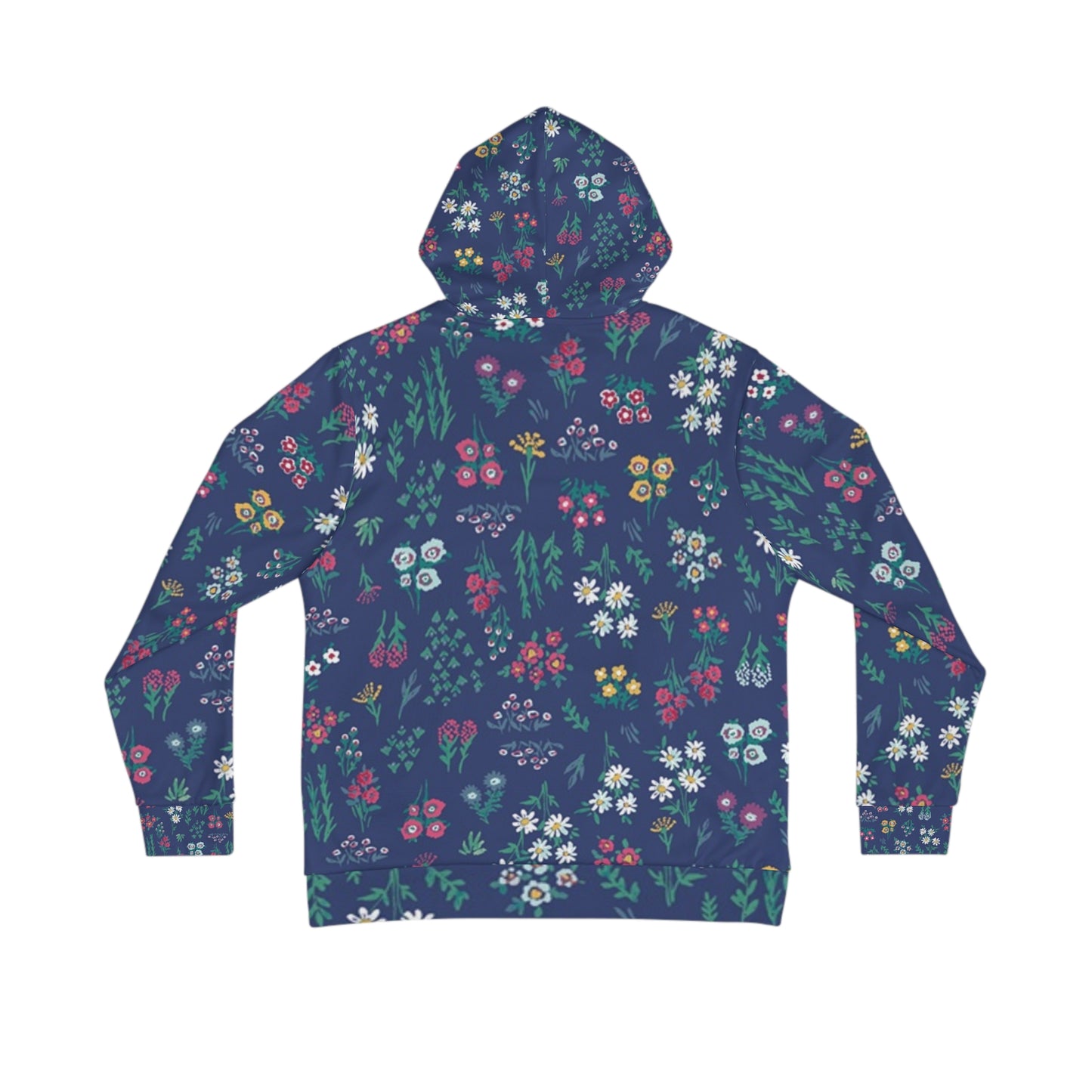 Floral Print Men's Hoodie, Cozy Casual Wear, Gift for Nature Lovers, Spring Style, Perfect for Outdoor Adventures