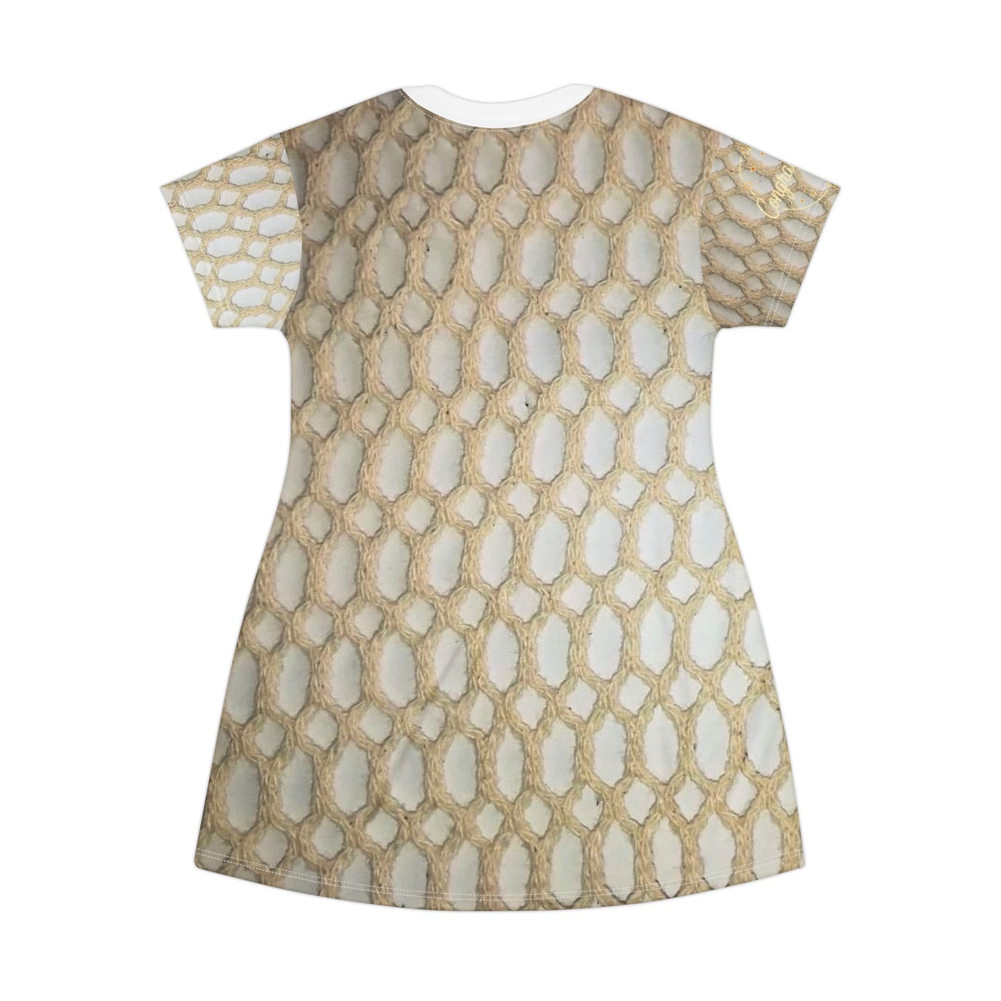 Chic Patterned T-Shirt Dress, Casual Summer Dress, Unique Fashion, Eco-friendly Outfit, Beachwear, Everyday Dress