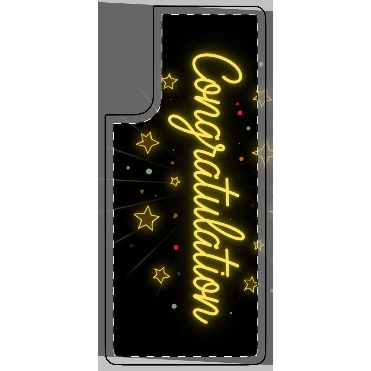 Congratulations Phone Skin, Gift for Graduates, Mobile Phone Cover, Personalized Phone Case, Custom Phone Accessory