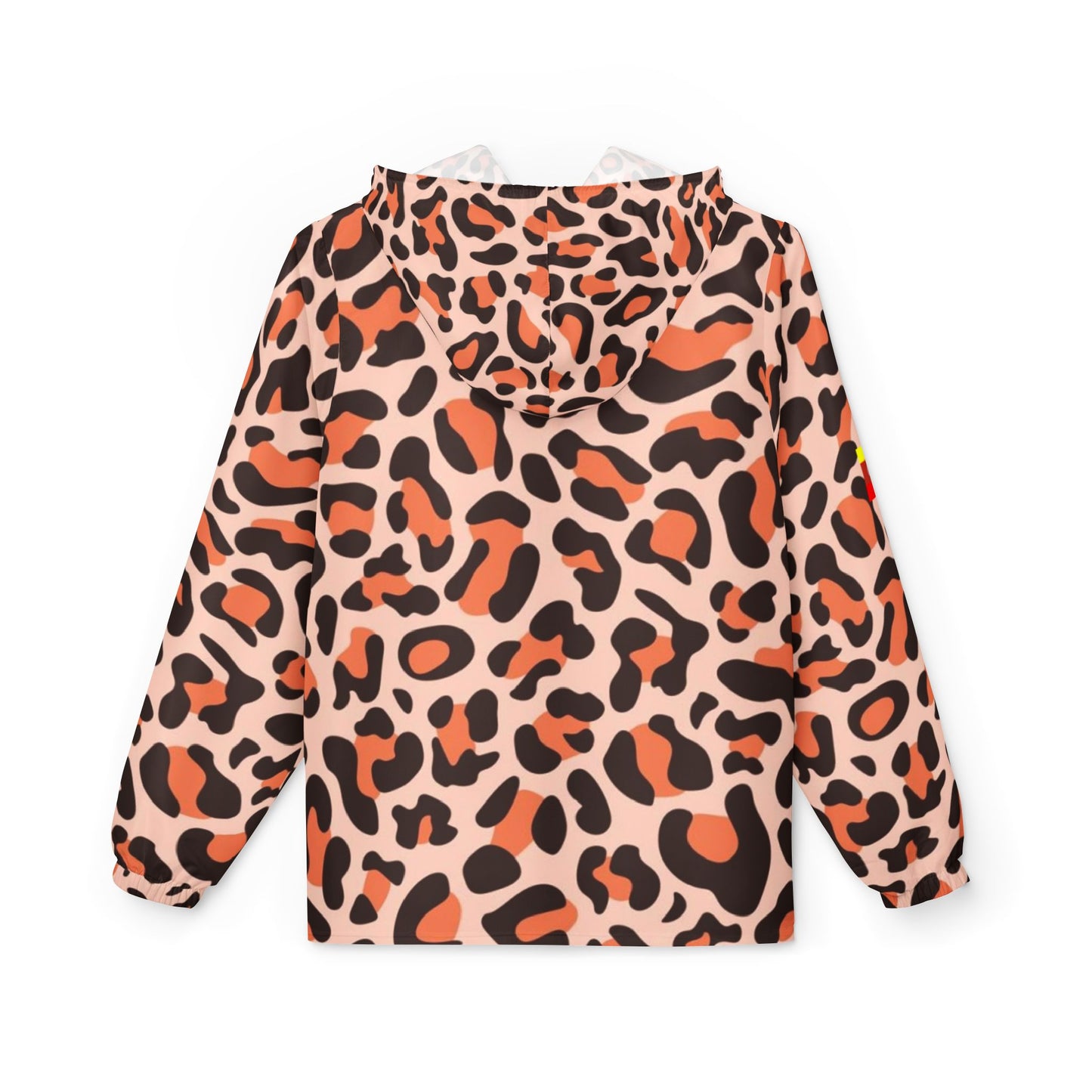 Trendy Leopard Print Windbreaker Jacket, Stylish Rain Gear, Outdoor Fashion, Lightweight Coat, College Style, Festival Outerwear