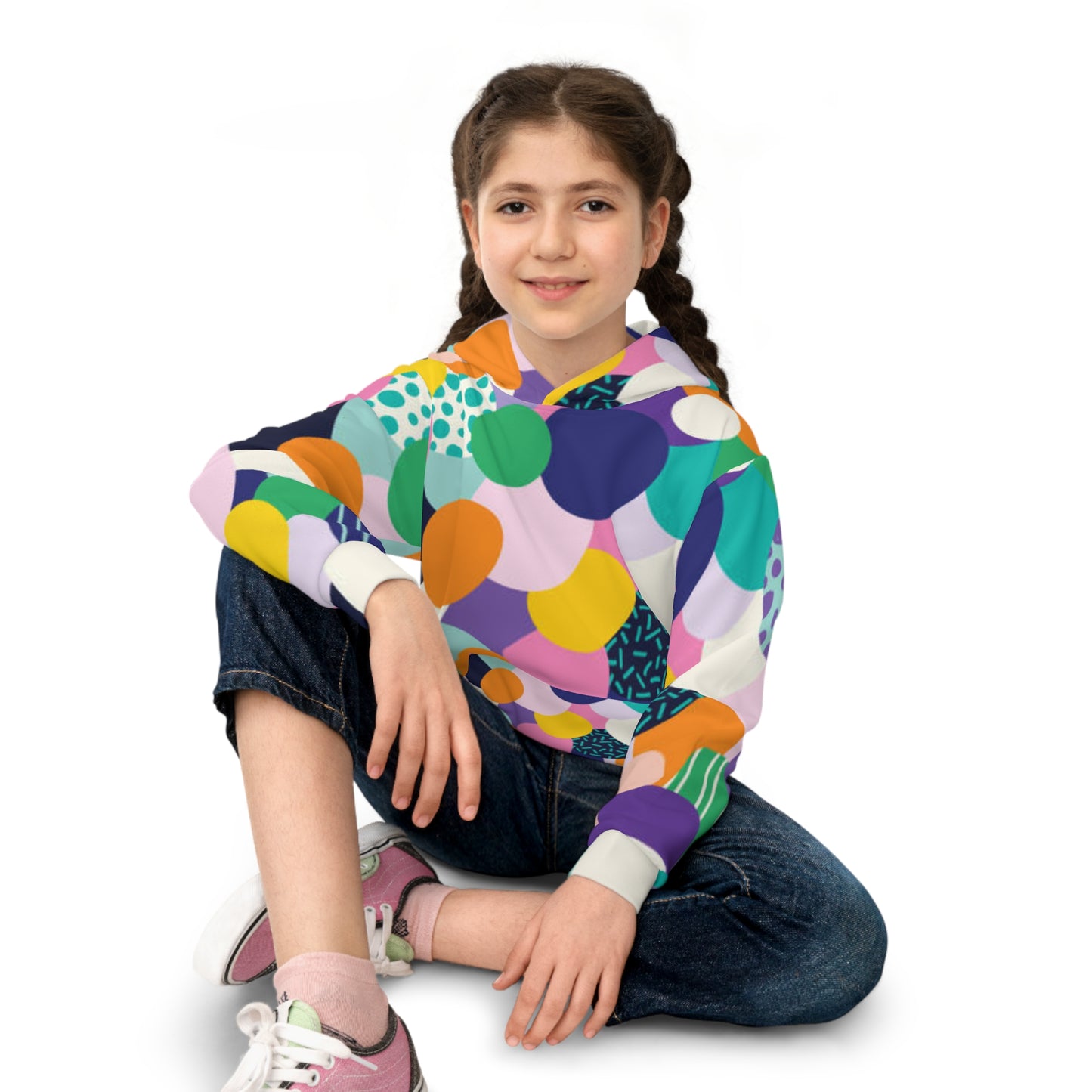 Colorful Children's Hoodie – Fun, Playful Design for Kids, Ideal Gift for Birthdays, Holidays, and Everyday Wear