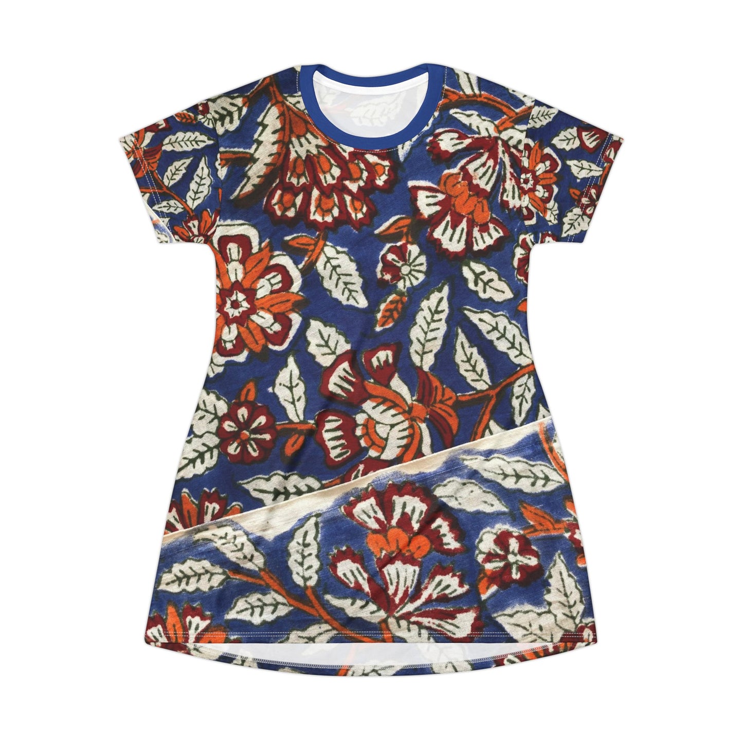 Floral Print T-Shirt Dress, Casual Summer Dress, Boho Chic Outfit, Women's Day Dress, Vacation Wear, Gift for Her