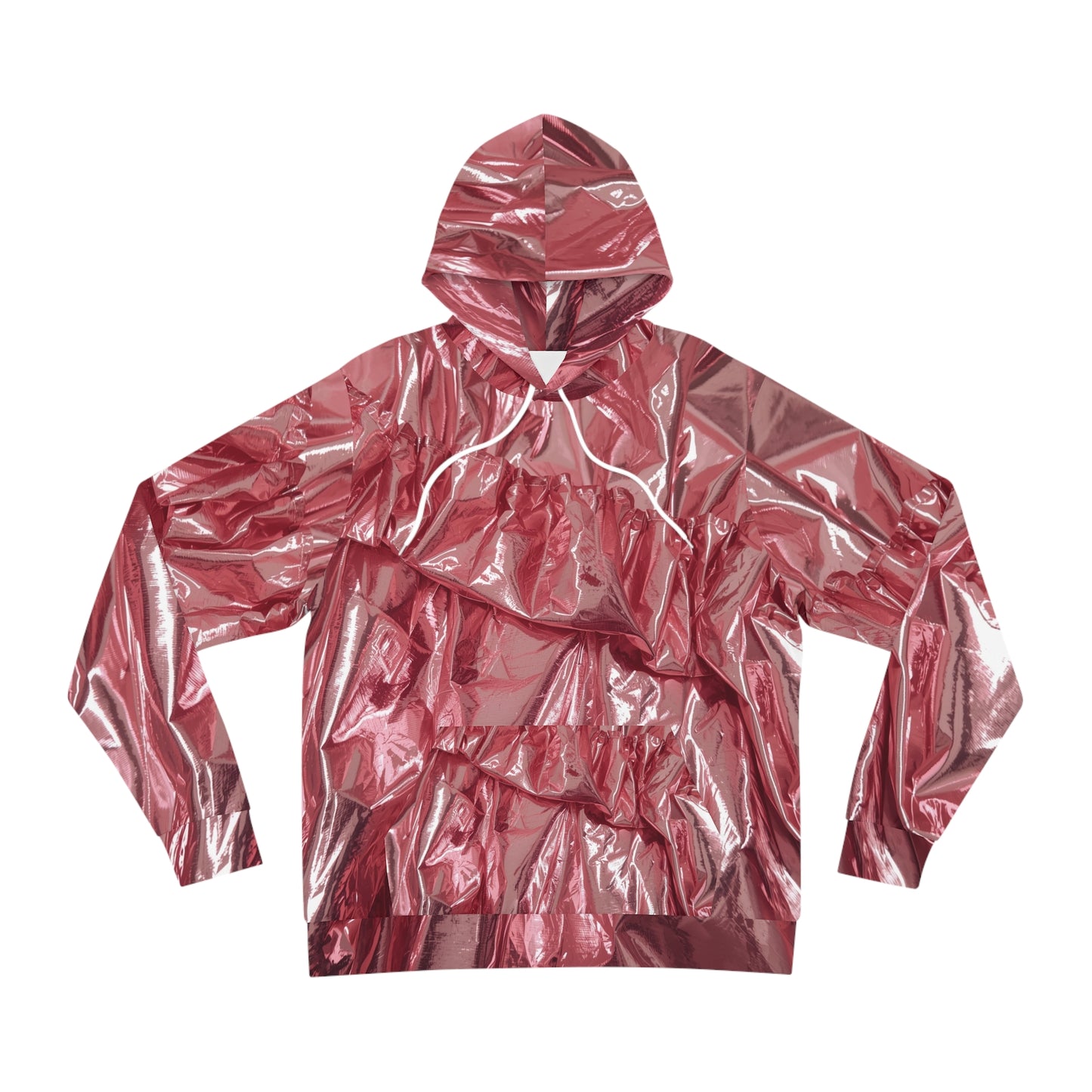 Chic Reflective Hoodie, Fashion Layered Jacket, Trendy Streetwear, Stylish Gift for Him/Her, Edgy Athleisure Wear