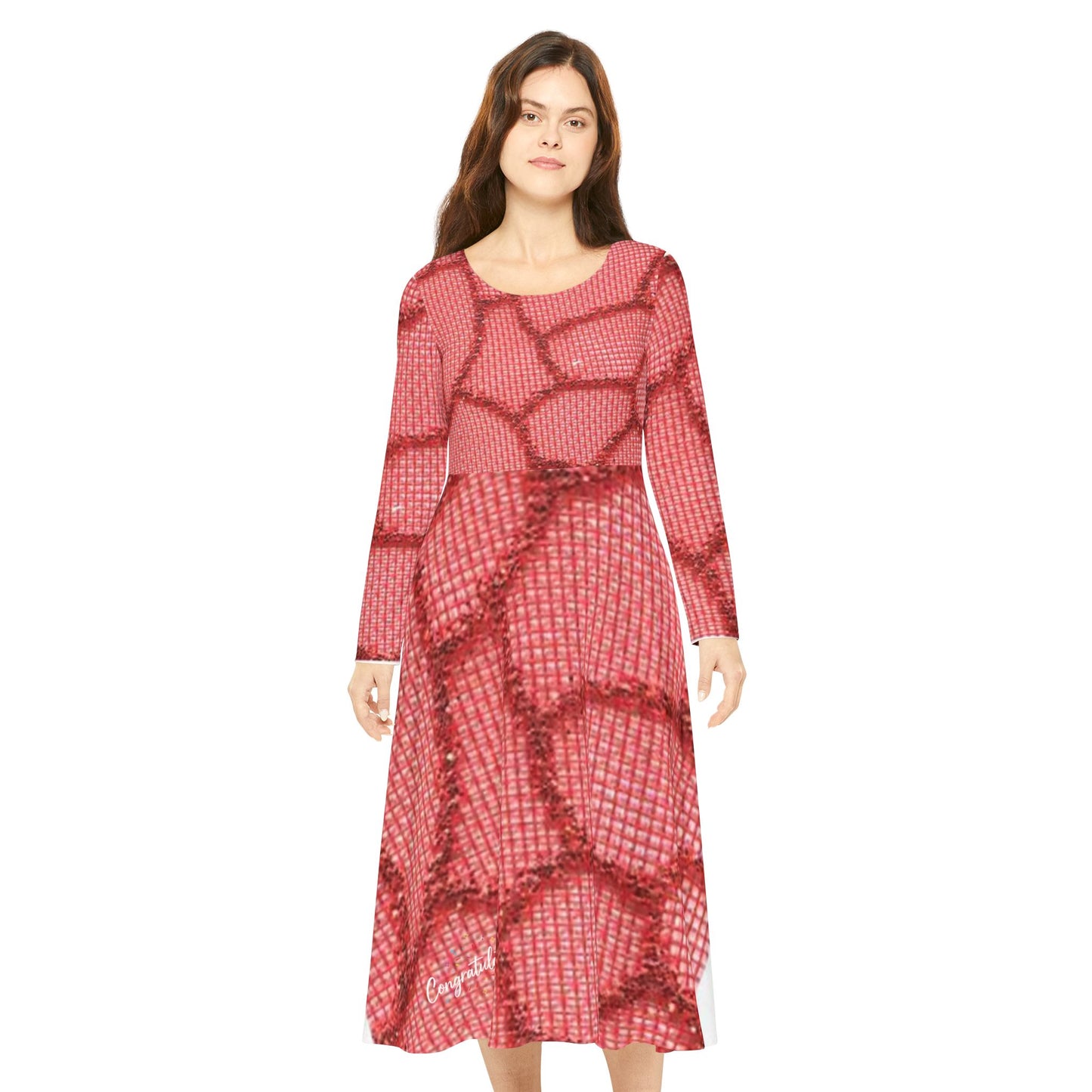 Elegant Long Sleeve Dance Dress, Flowy Party Dress, Dancewear for Women, Perfect for Recitals, Special Events, Birthdays, Celebrations