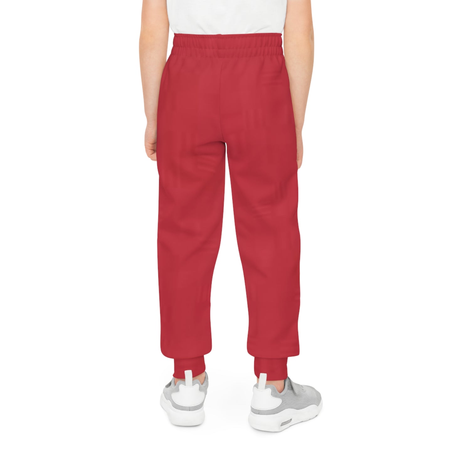 Youth Joggers with Fun Prints, Cozy Athletic Pants, Playful Everyday Wear, Gift for Kids, Red AOP Joggers