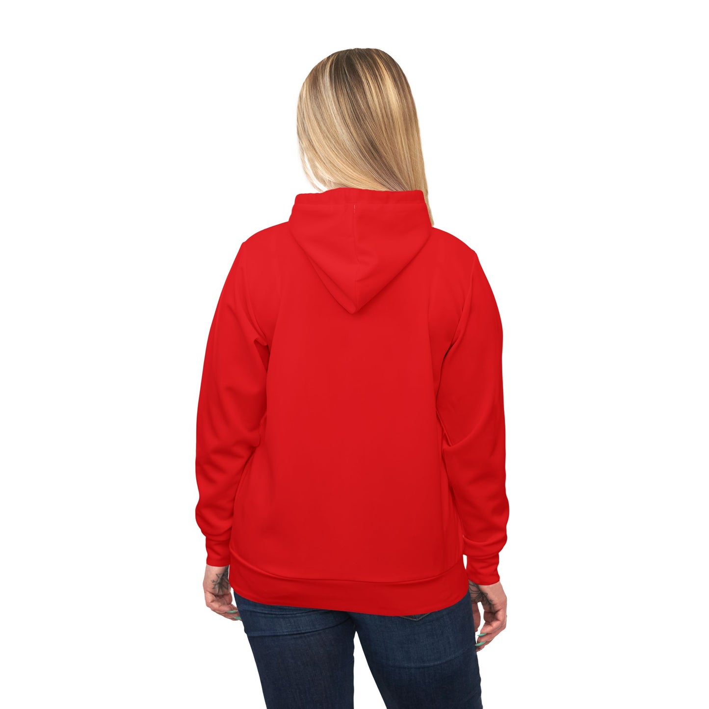 Bold Athletic Hoodie, Red Workout Sweatshirt, Gym Layering, Activewear Gift, Fitness Apparel