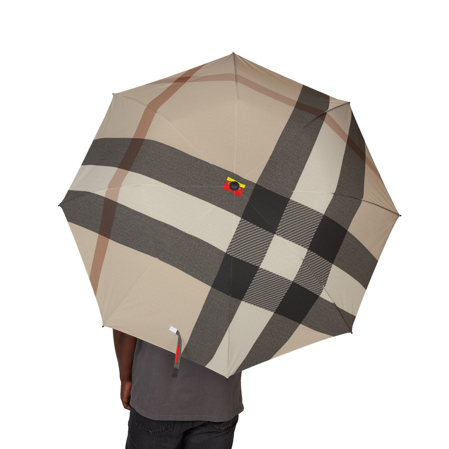 Chic Semi-Automatic Foldable Umbrella, Stylish Travel Umbrella, Rain Gear Essentials, Fashionable Sunshade, Gift for Her