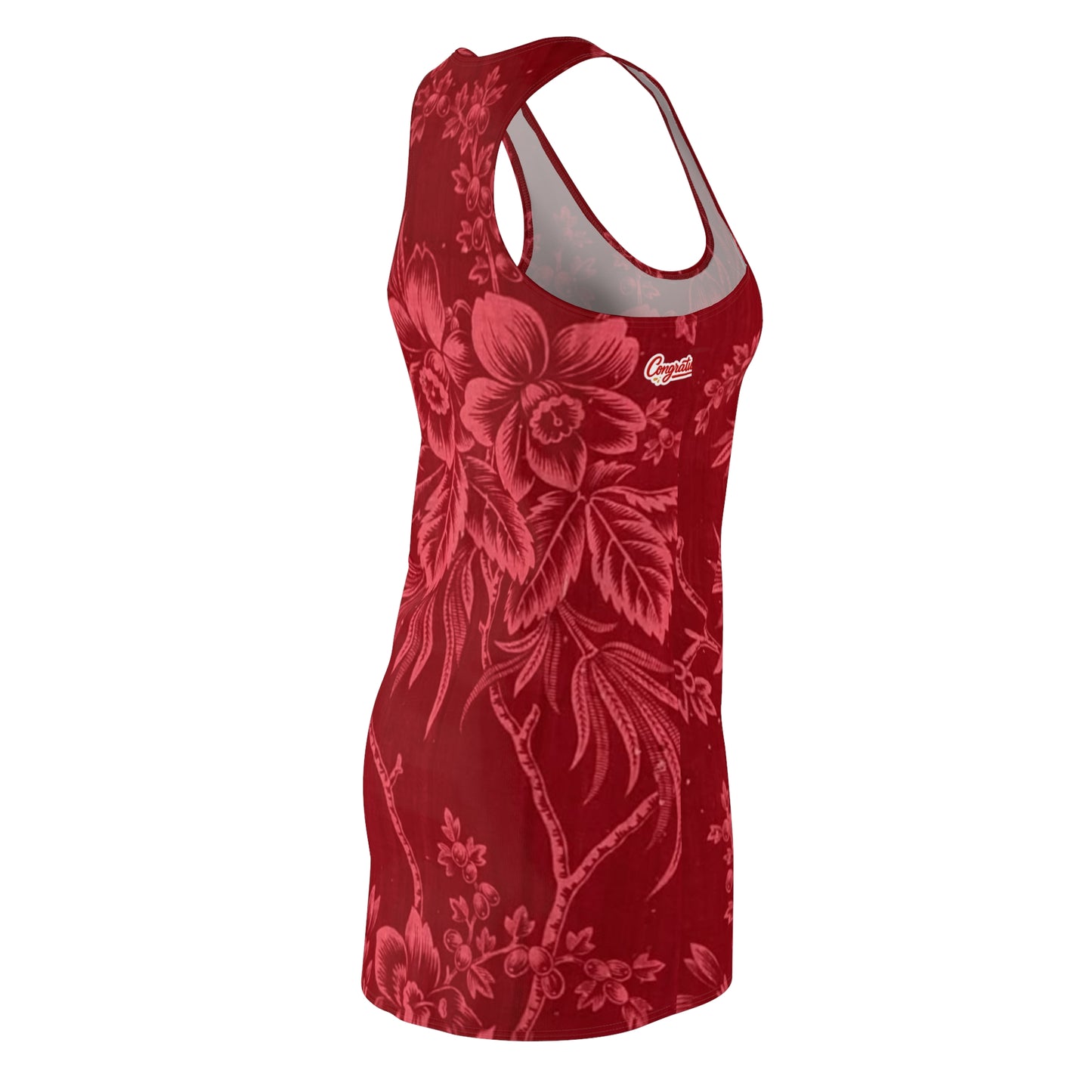 Chic Floral Racerback Dress, Summer Dress, Casual Dress, Vacation Outfit, Beachwear, Spring Fashion