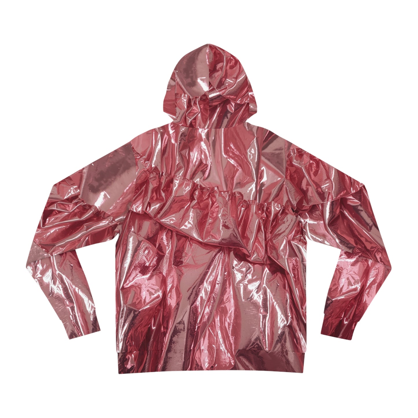 Chic Reflective Hoodie, Fashion Layered Jacket, Trendy Streetwear, Stylish Gift for Him/Her, Edgy Athleisure Wear