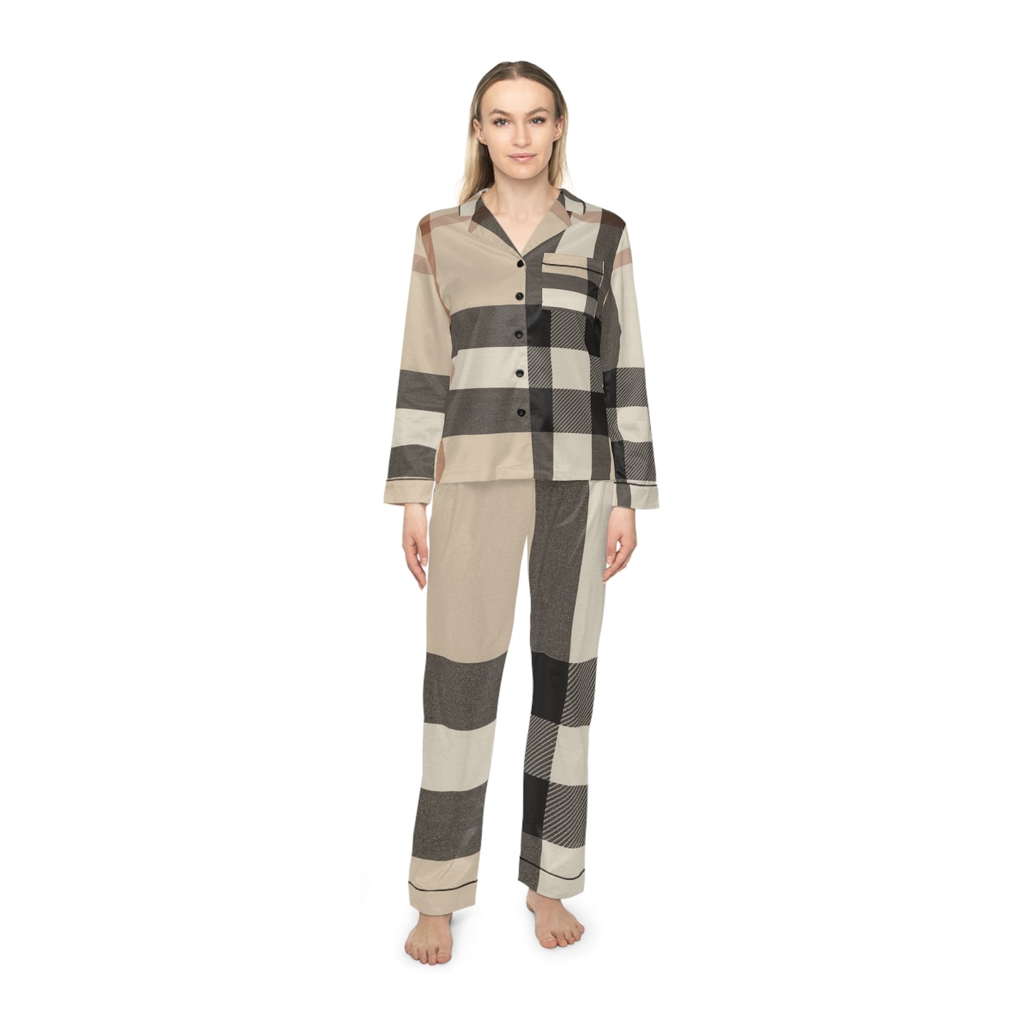 Chic Women's Satin Pajamas Set - Cozy Loungewear for Relaxing Nights, Great for Sleepovers, Spa Days, and Gifting