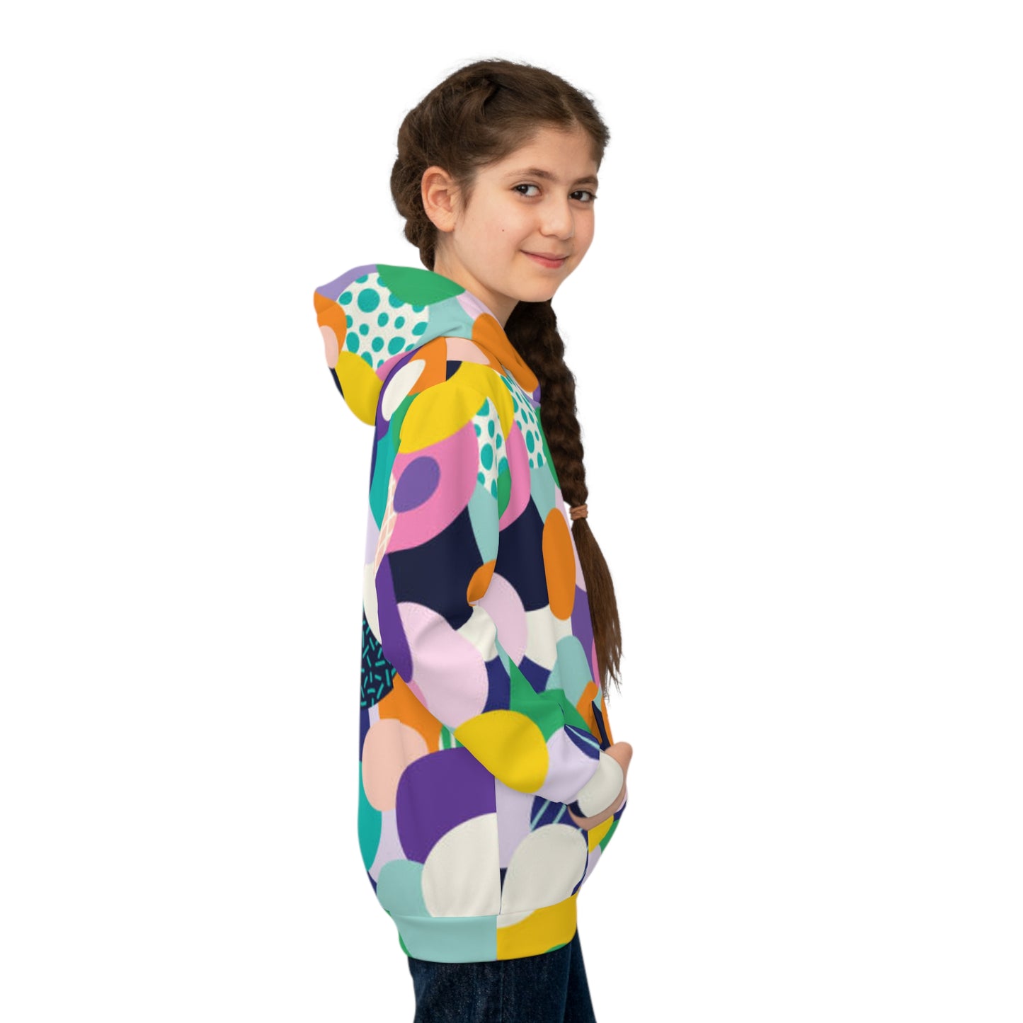 Colorful Children's Hoodie – Fun, Playful Design for Kids, Ideal Gift for Birthdays, Holidays, and Everyday Wear