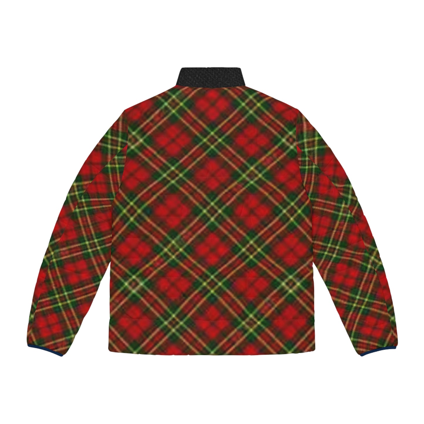 Plaid Men's Puffer Jacket - Stylish Winter Coat, Great for Holidays, Outdoor Adventures, Casual Wear, Gift Ideas