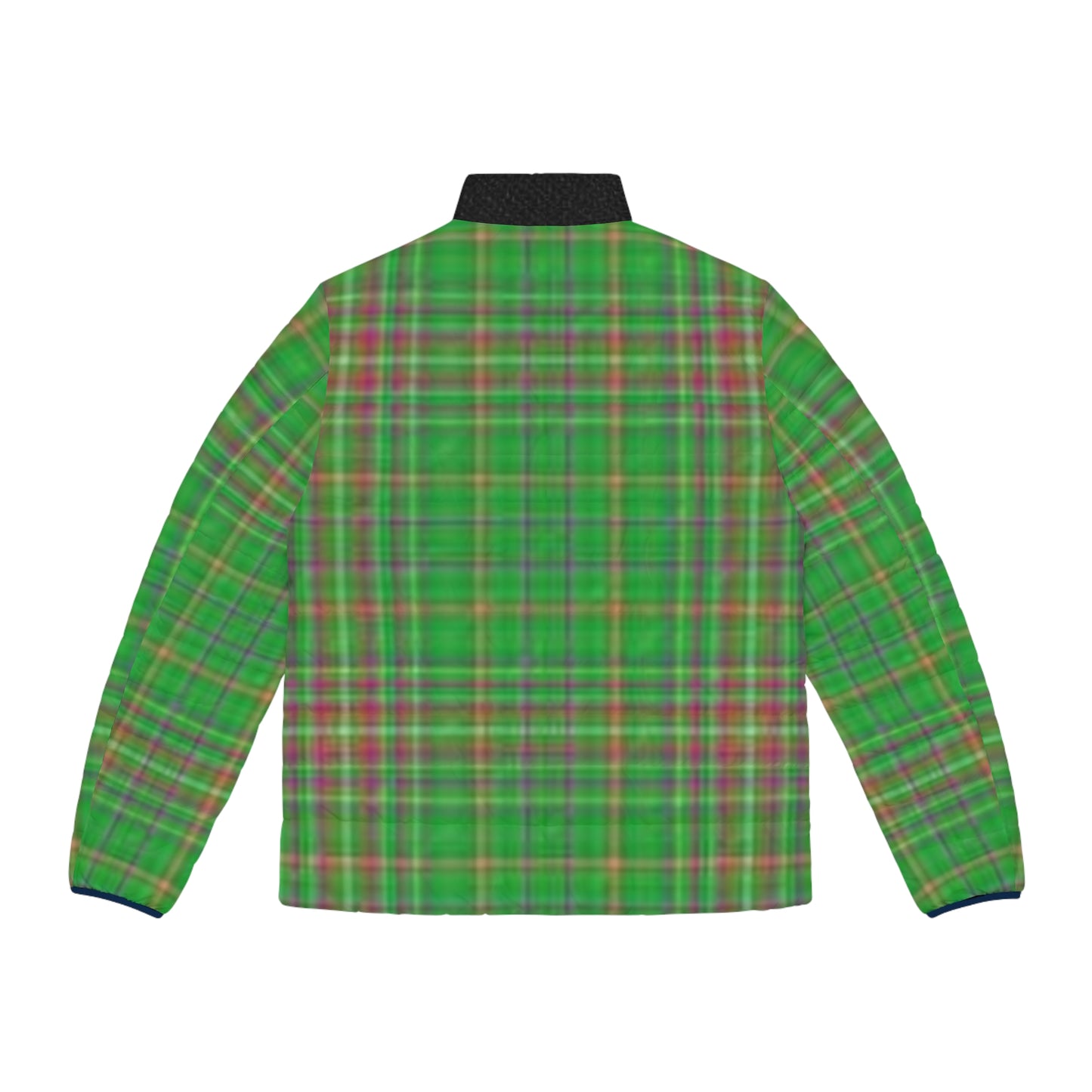 Men's Plaid Puffer Jacket - Cozy Outdoor Wear, Ideal for Hiking & Casual Outings, Perfect for Fall & Winter