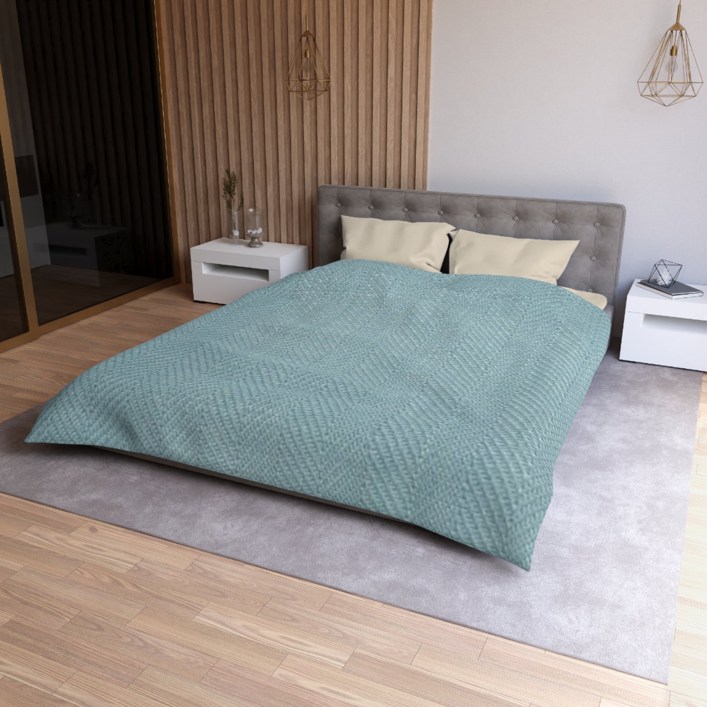 Soft Textured Microfiber Duvet Cover | Cozy Bedroom Decor, Home Textile, Gift Idea for Housewarming, Spring Refresh, Minimalist Style