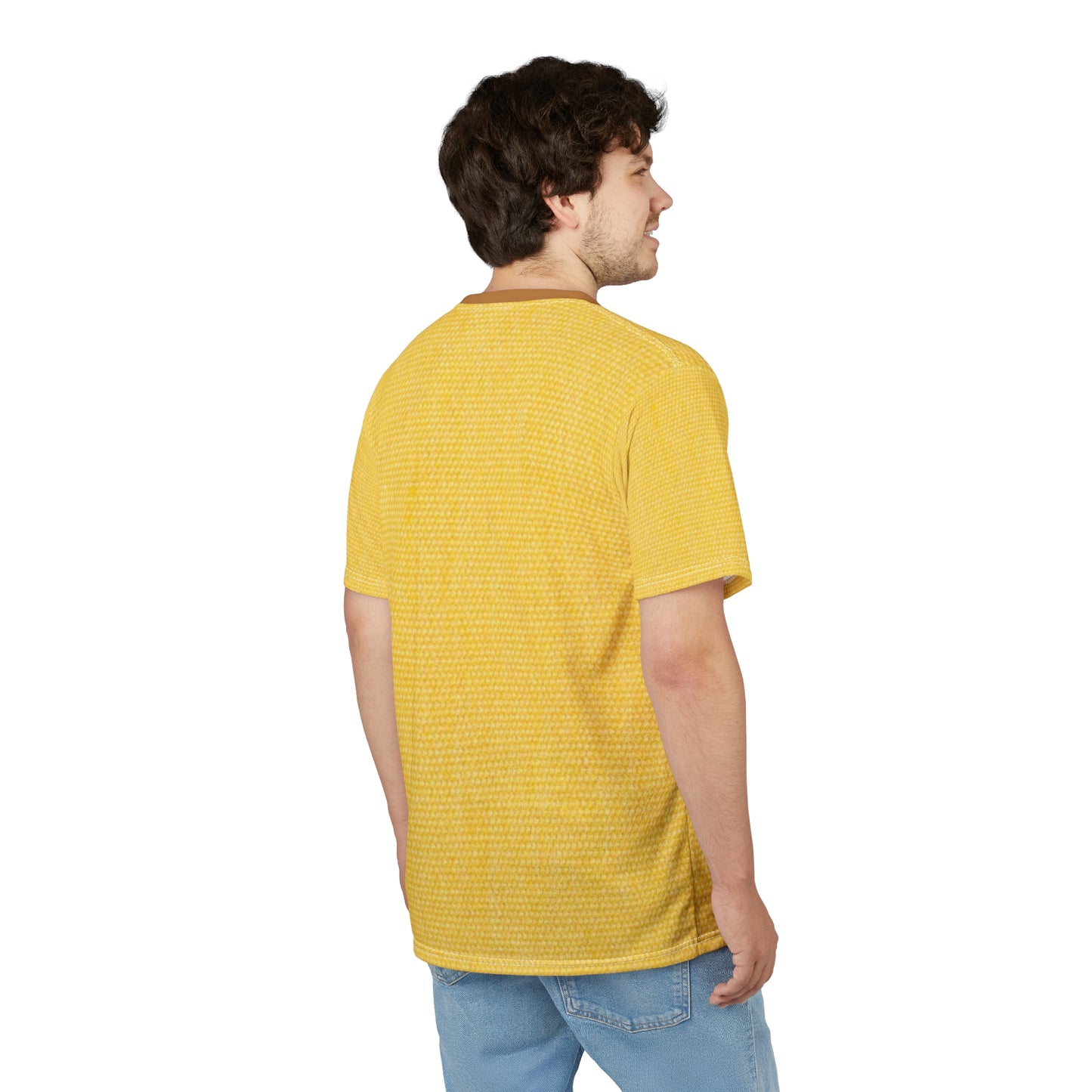 Vibrant Unisex Cut & Sew Tee, Sunshine-Themed Casual Shirt, Summer Apparel, Gifts for Friends, Bright Yellow Tee