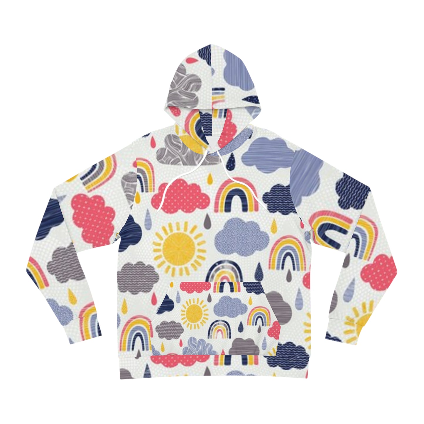 Whimsical Rainbow Hoodie, Cute Hoodie for Kids and Adults, Unique Gift for Bright Days, Cozy Fashion, Colorful Weather Apparel