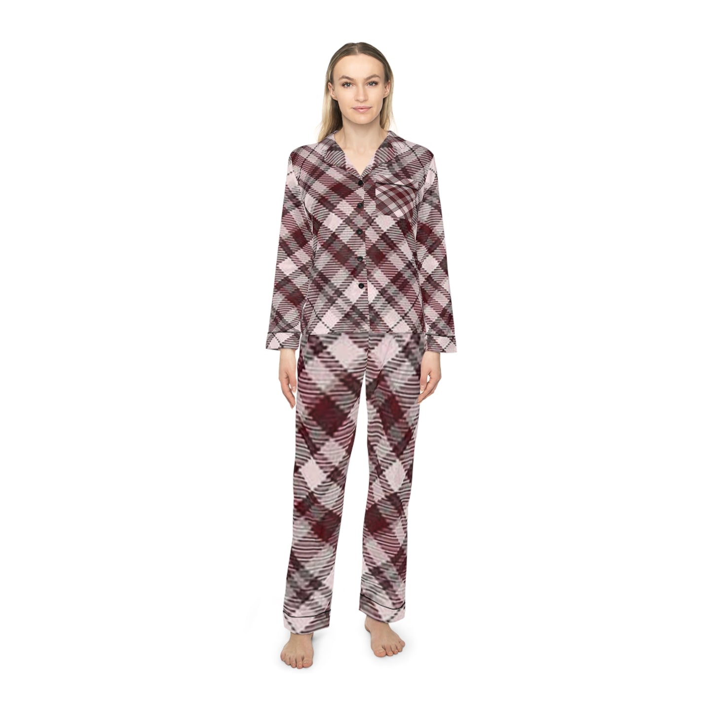 Cozy Women's Satin Pajamas - Stylish Loungewear for Sleep, Gifts, Relaxation, Birthday, Holiday