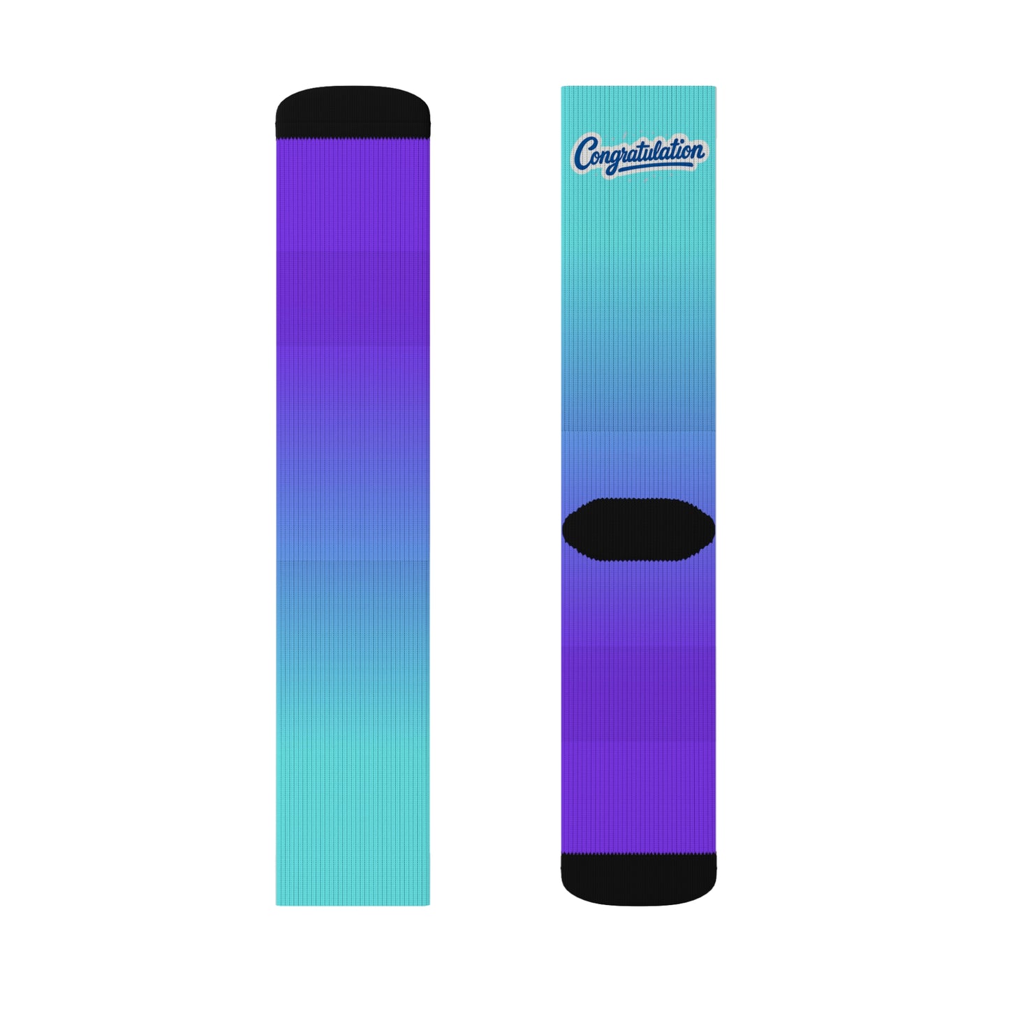 Gradient Congratulation Socks | Unique Gift for Graduations, Birthdays, Celebrations, Fun Fashion