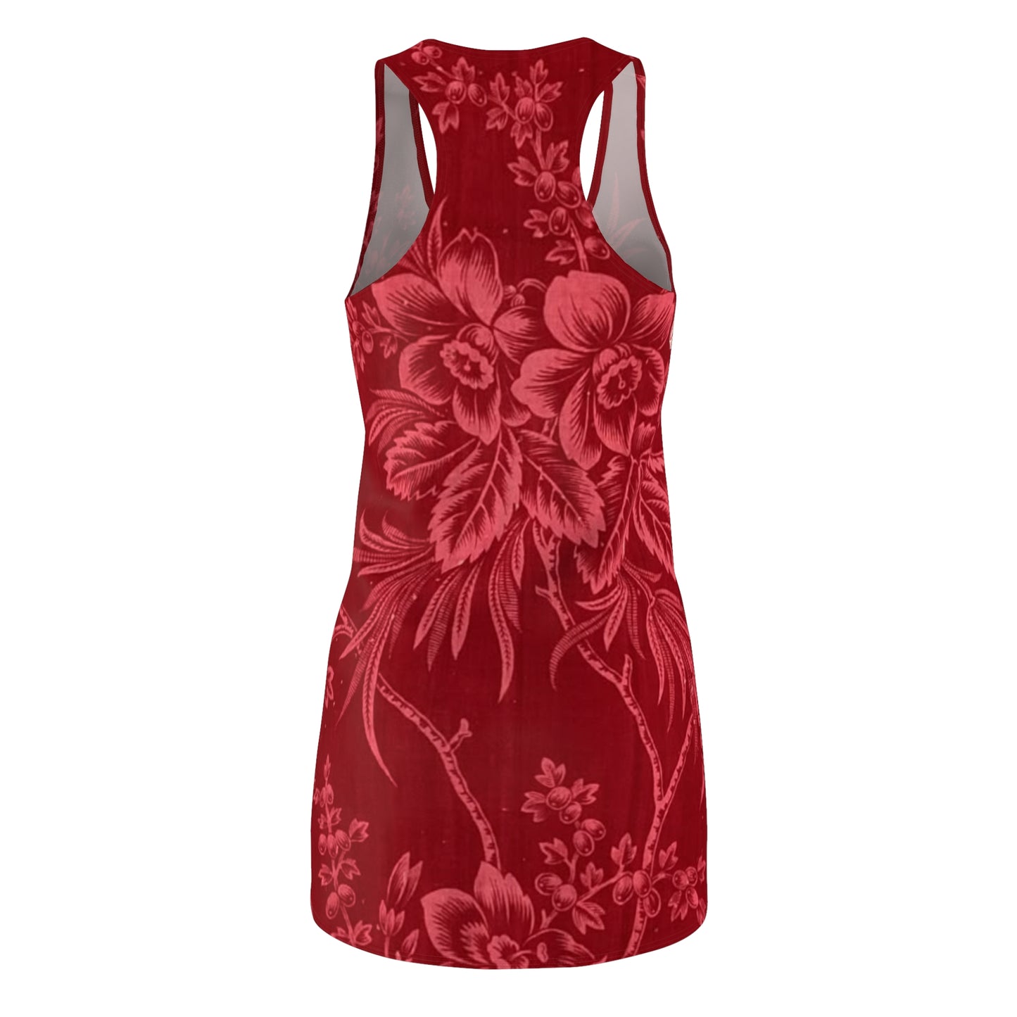 Chic Floral Racerback Dress, Summer Dress, Casual Dress, Vacation Outfit, Beachwear, Spring Fashion