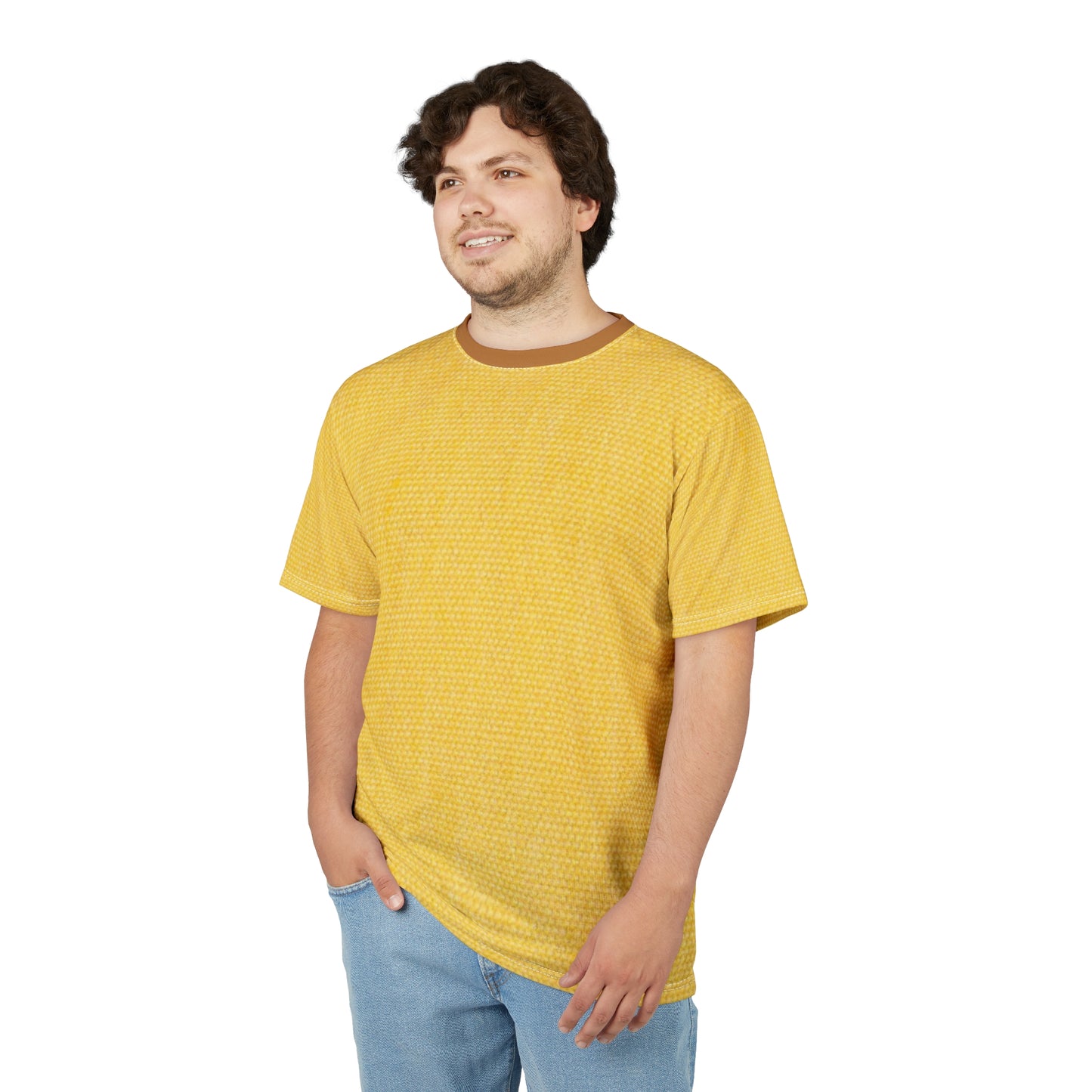 Vibrant Unisex Cut & Sew Tee, Sunshine-Themed Casual Shirt, Summer Apparel, Gifts for Friends, Bright Yellow Tee