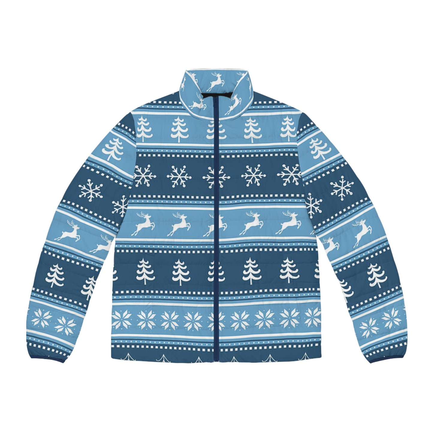 Festive Winter Puffer Jacket for Men - Cozy Holidays Wear, Christmas Gift, Outdoor Adventure, Winter Sports, Casual Style