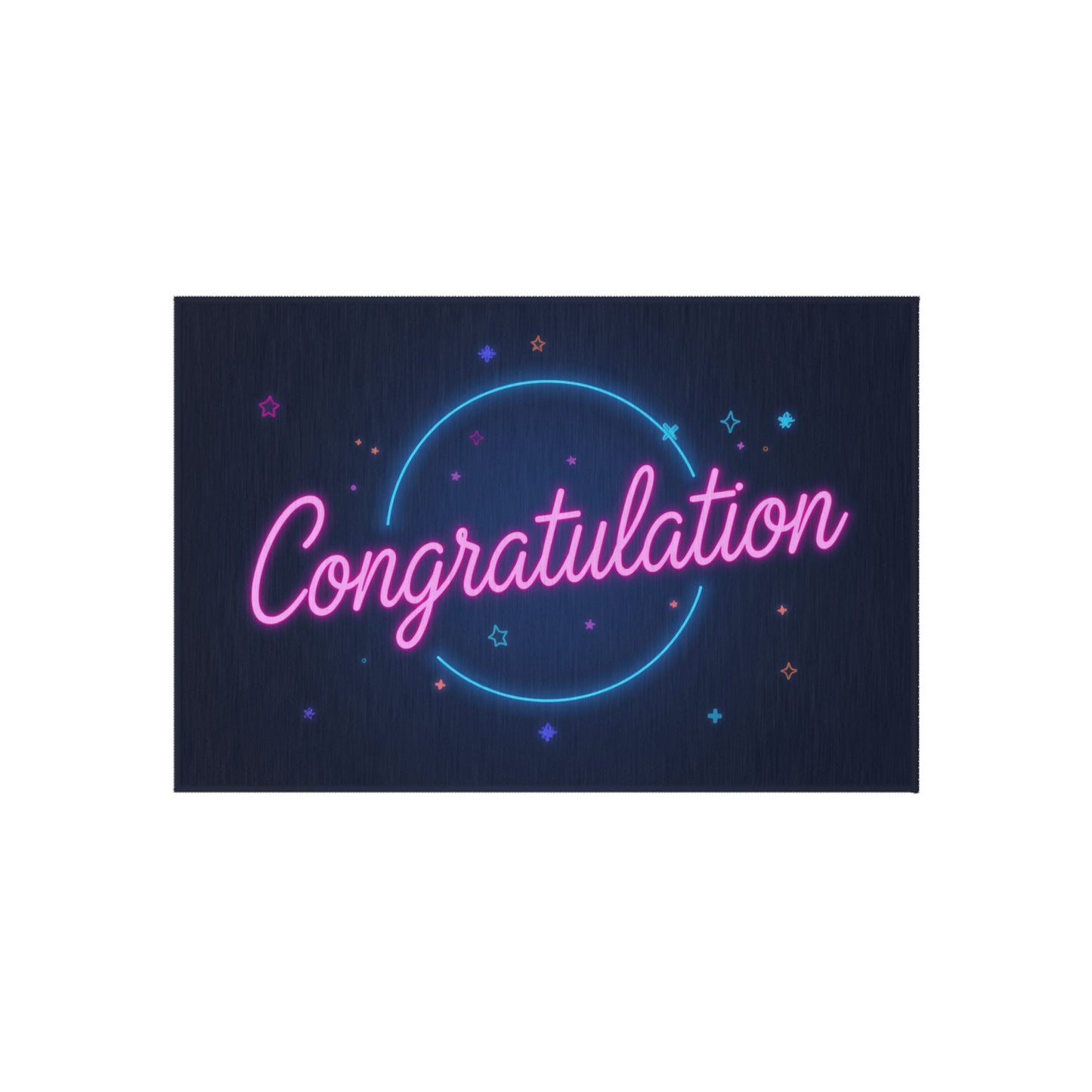 Outdoor Celebration Rug, Congratulations Decor, Patio Mat, Summer Entertaining, Garden Party, Event Decoration