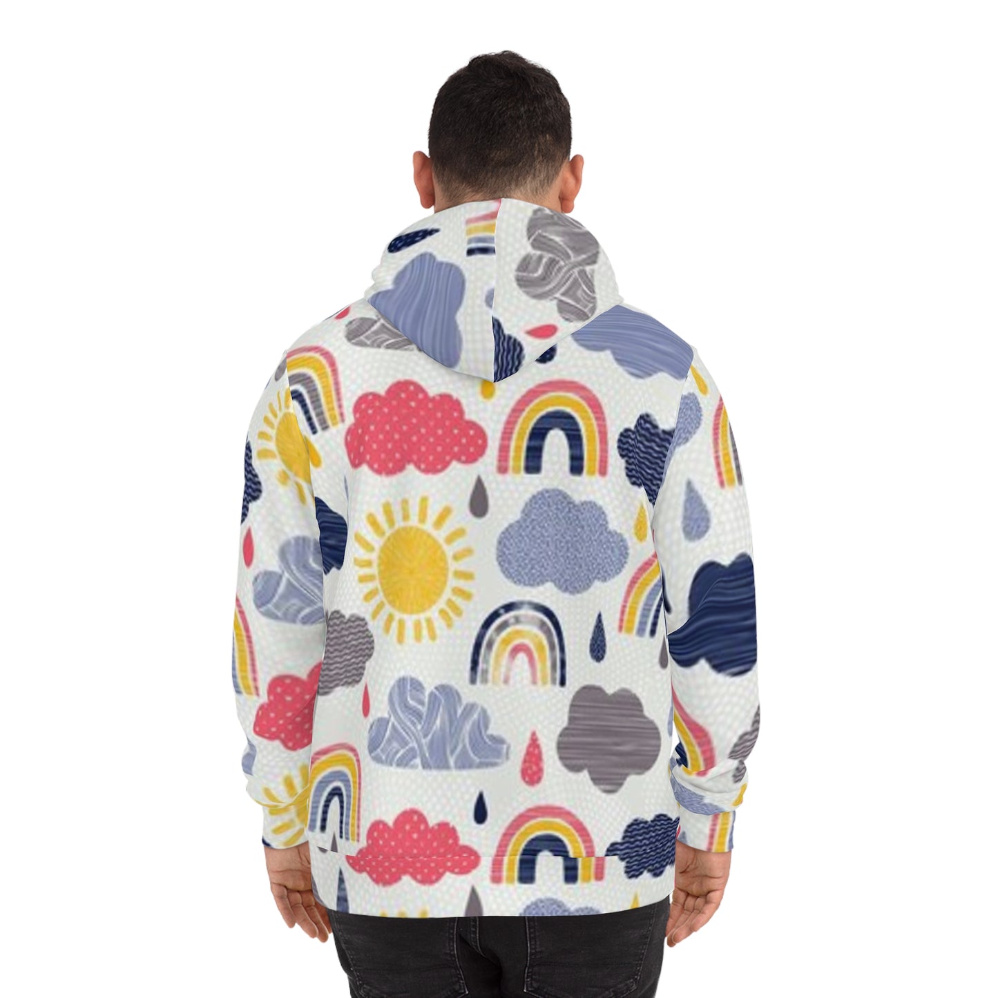 Whimsical Rainbow Hoodie, Cute Hoodie for Kids and Adults, Unique Gift for Bright Days, Cozy Fashion, Colorful Weather Apparel