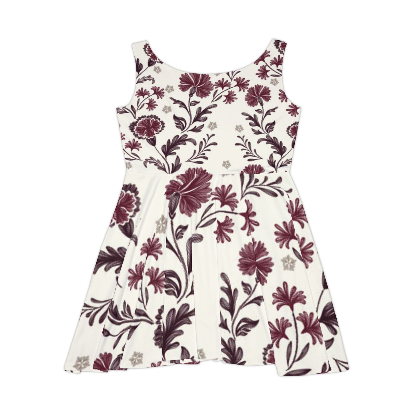 Floral Women's Skater Dress - Elegant Summer Fashion, Casual Day Out, Vintage Inspired Style, Perfect for Weddings & Parties