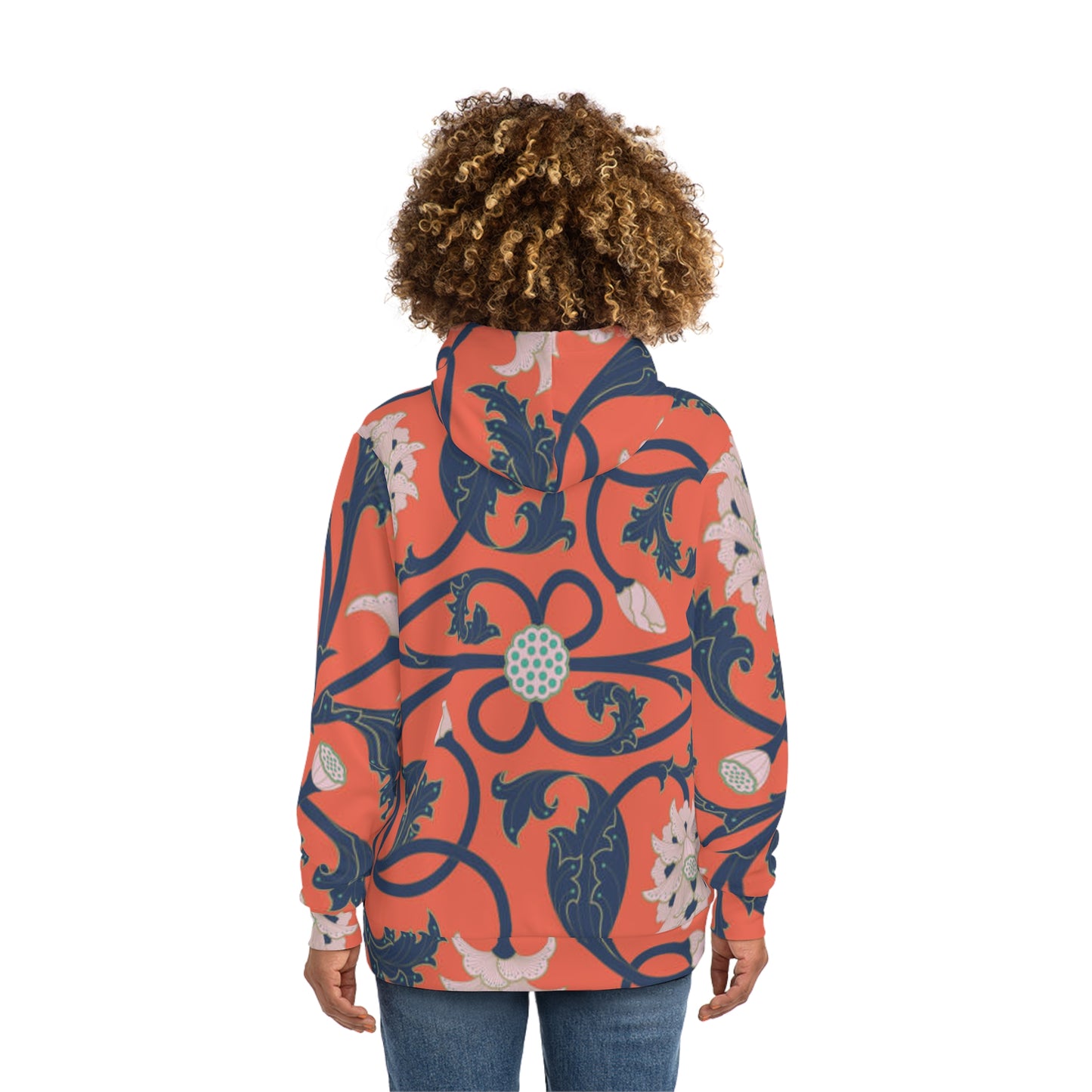 Chic Floral Hoodie, Boho Sweatshirt Unisex, Trendy Layering Piece, Cozy Fashion, Stylish Comfort Wear