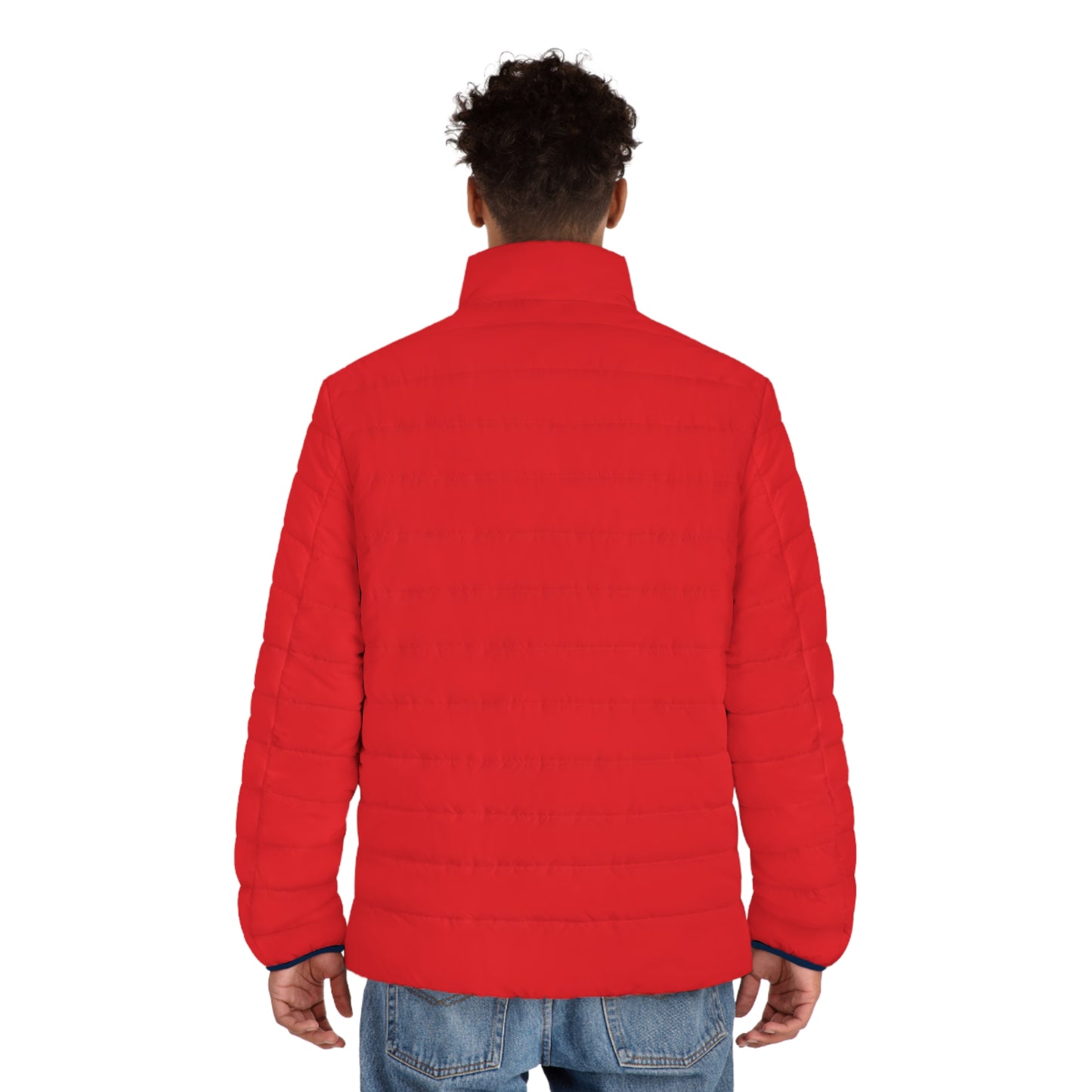 Sporty Men's Puffer Jacket with Soccer Design - Perfect for Game Day, Outdoor Activities, and Team Spirit