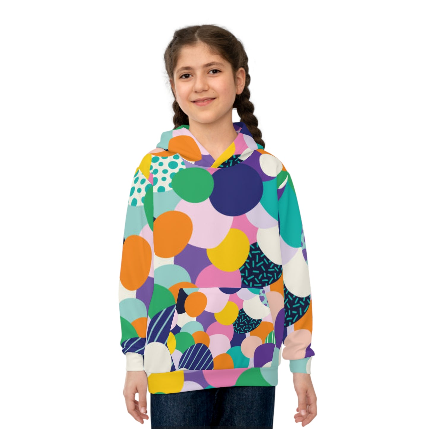Colorful Children's Hoodie – Fun, Playful Design for Kids, Ideal Gift for Birthdays, Holidays, and Everyday Wear