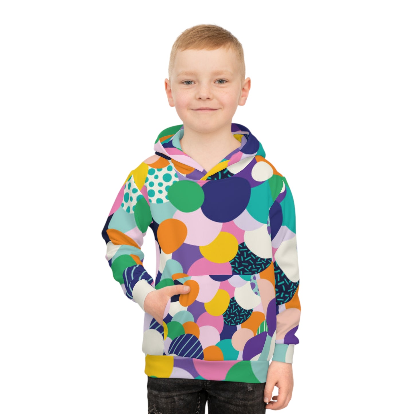 Colorful Children's Hoodie – Fun, Playful Design for Kids, Ideal Gift for Birthdays, Holidays, and Everyday Wear