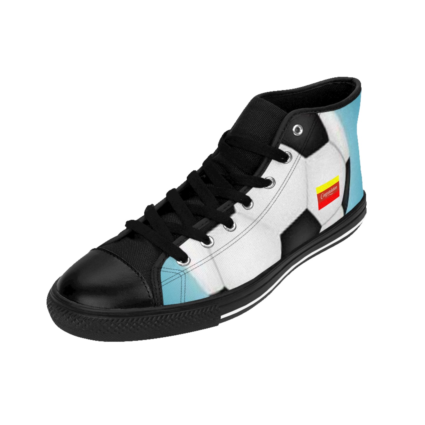 Soccer-Themed Men's Classic Sneakers - Fun Athletic Footwear for Sports Lovers, Gift for Soccer Fans, Casual Sneakers
