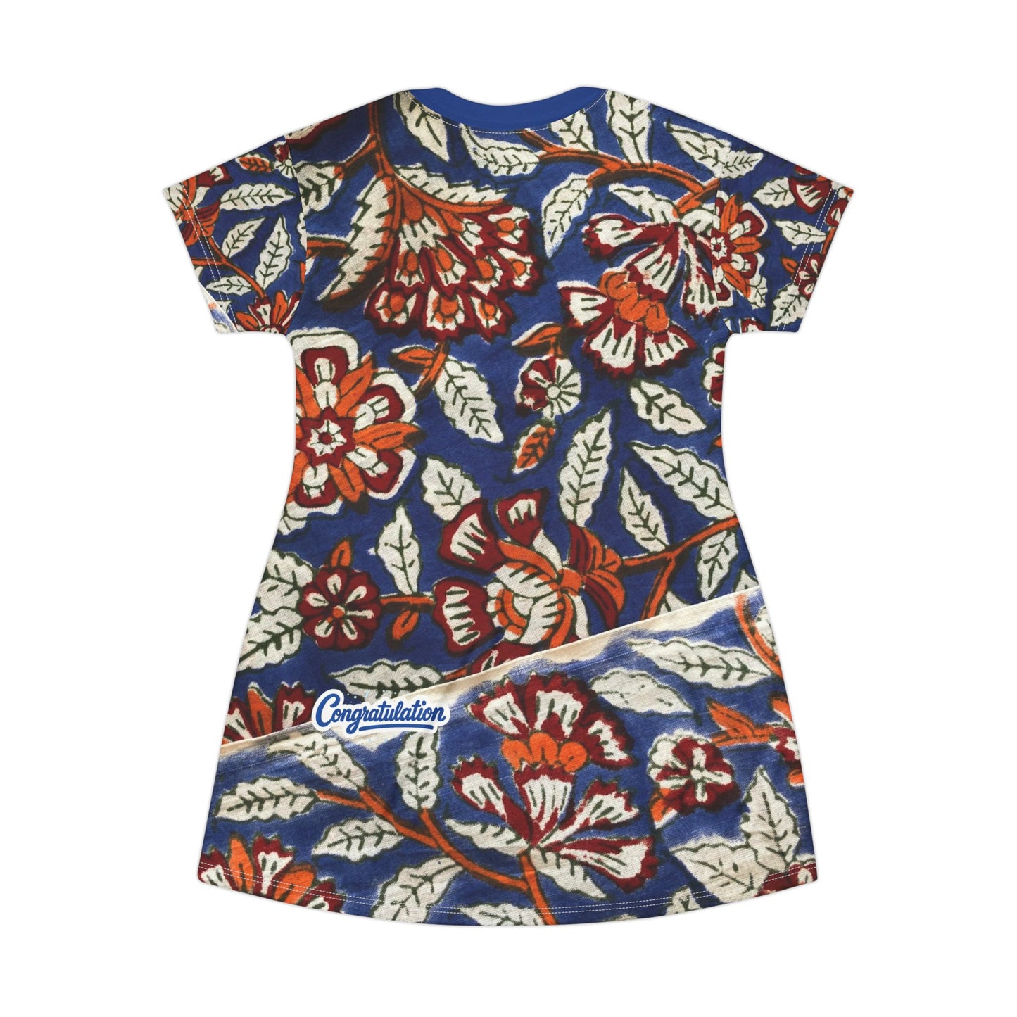Floral Print T-Shirt Dress, Casual Summer Dress, Boho Chic Outfit, Women's Day Dress, Vacation Wear, Gift for Her