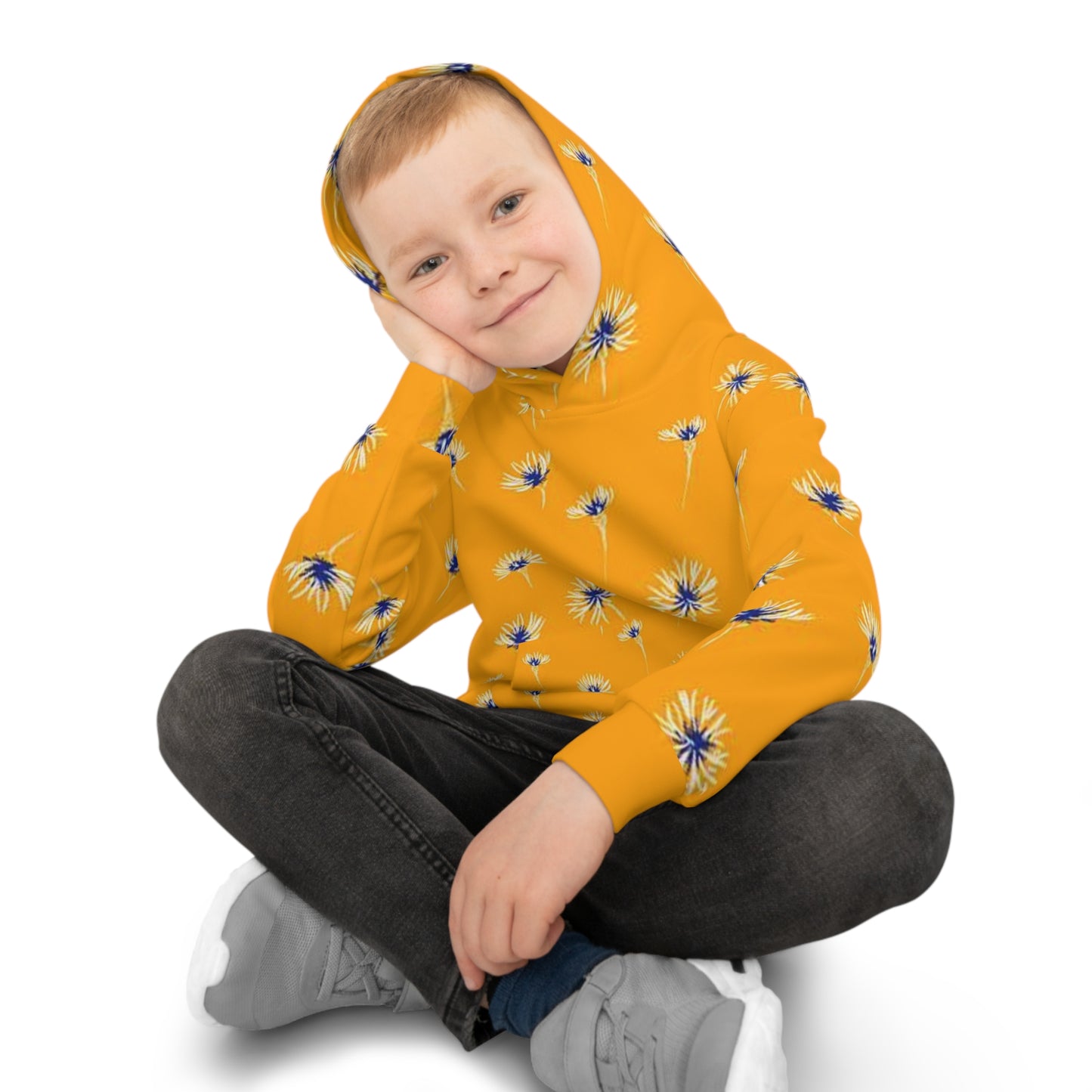 Bright Floral Children’s Hoodie - Cozy Spring Apparel, Cute Gift for Kids, Kid’s Fashion, Everyday Wear, Outdoor Play