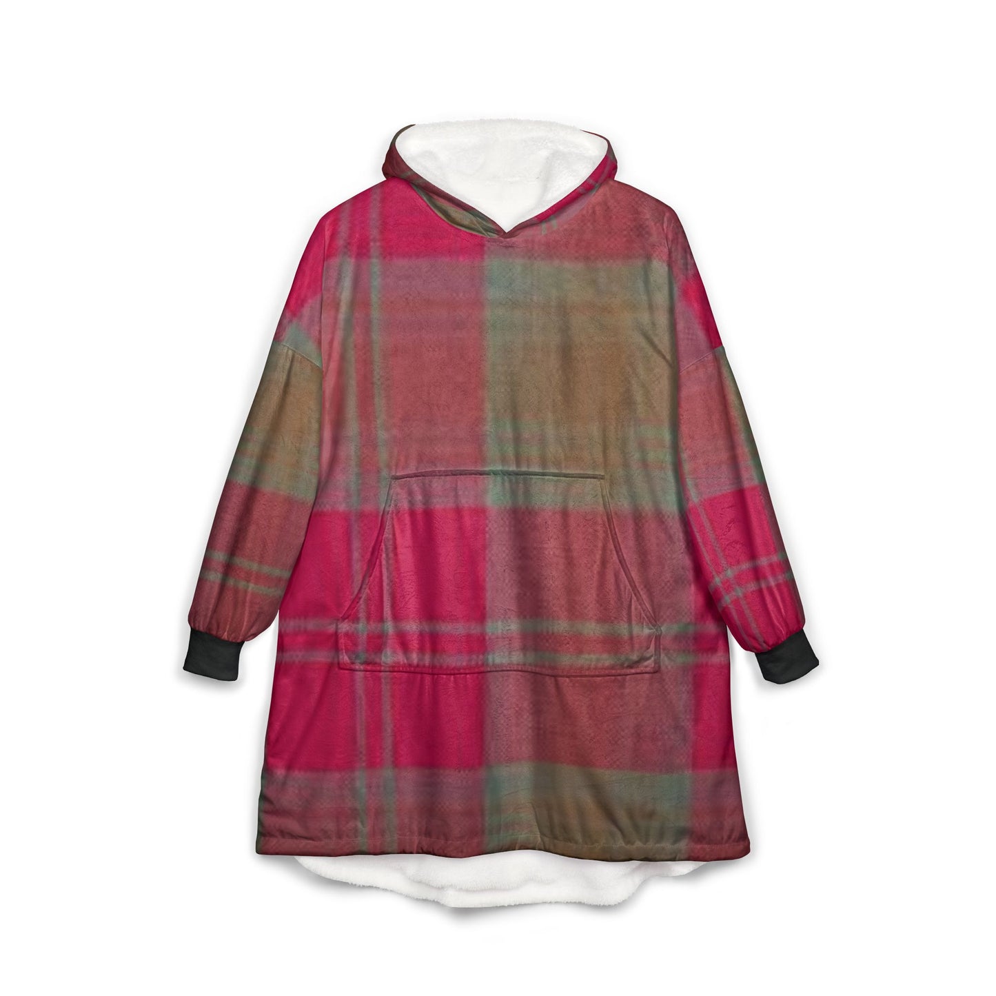 Tartan Unisex Hooded Blanket, Warm Oversized Throw for Home, Travel, Gifts, Perfect for Movie Nights or Campfire Gatherings