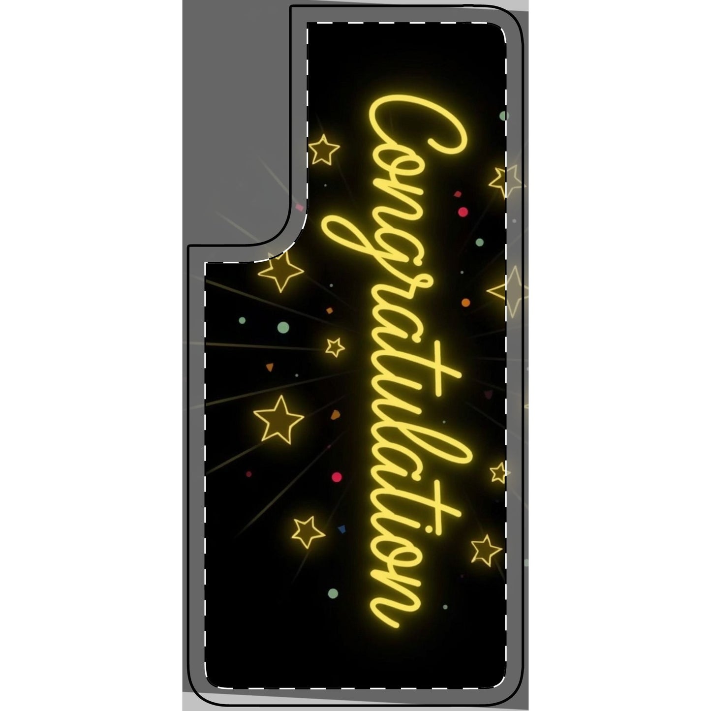 Congratulations Phone Skin, Gift for Graduates, Mobile Phone Cover, Personalized Phone Case, Custom Phone Accessory