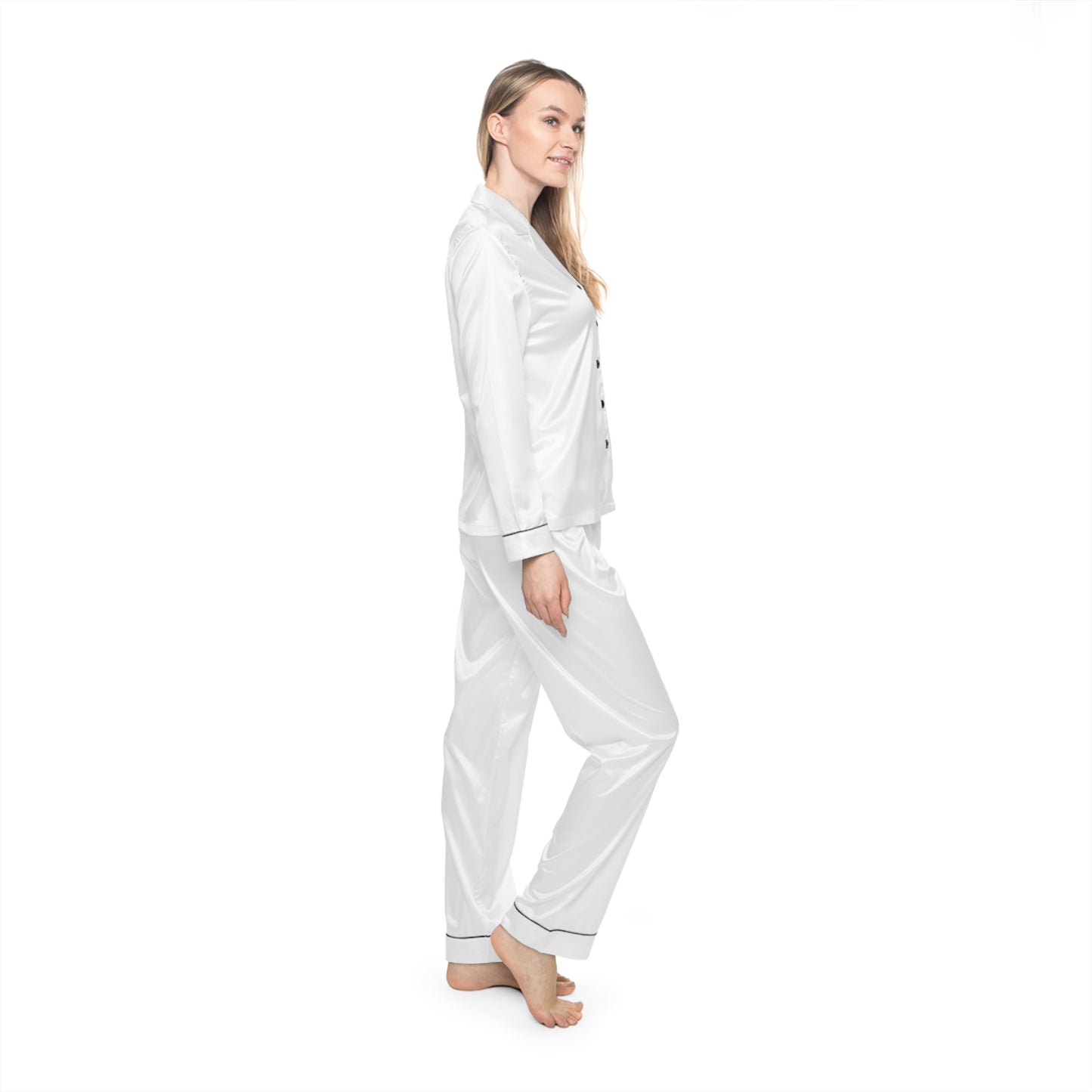Cozy Women's Plaid Satin Pajamas, Loungewear Set, Gift for Her, Sleepwear, Holiday PJs, Relaxation Outfit, Perfect for Cozy Nights