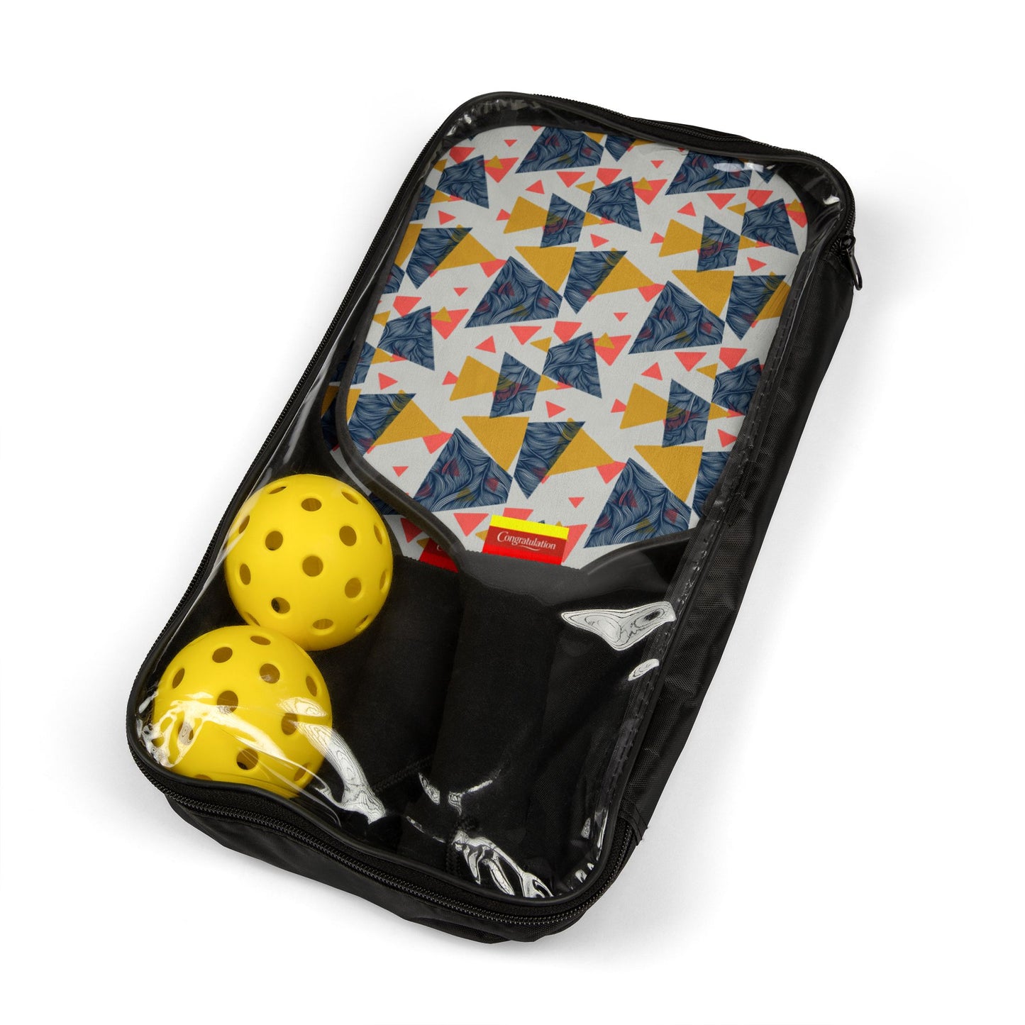 Pickleball Paddle Set - Vibrant Sporty Gear, Gift for Athletes, Outdoor Fun, Summer Activities, Sports Kit